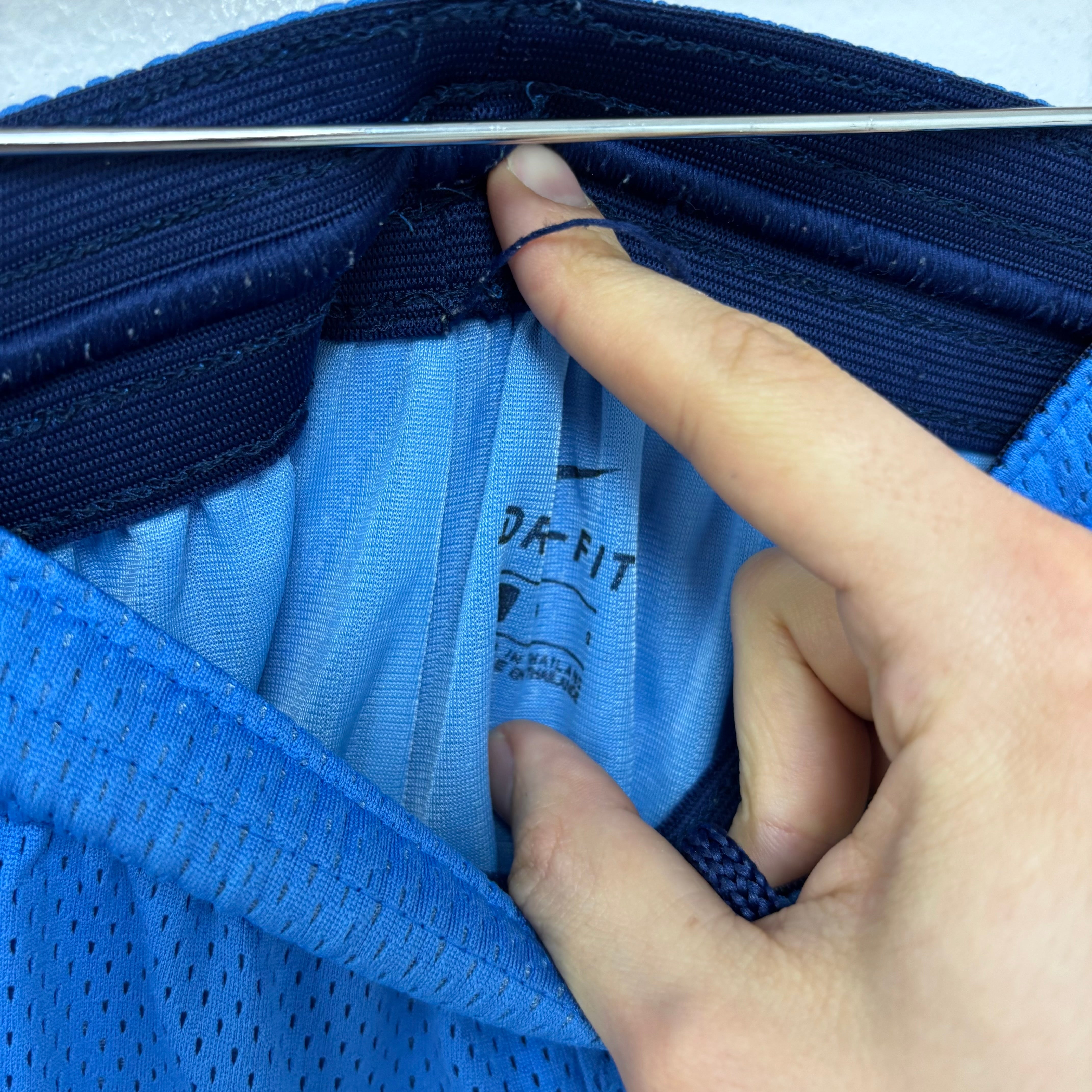 Nike Shorts Mens Large Blue Dri Fit Running Sports Gym Athletic Pockets (E)