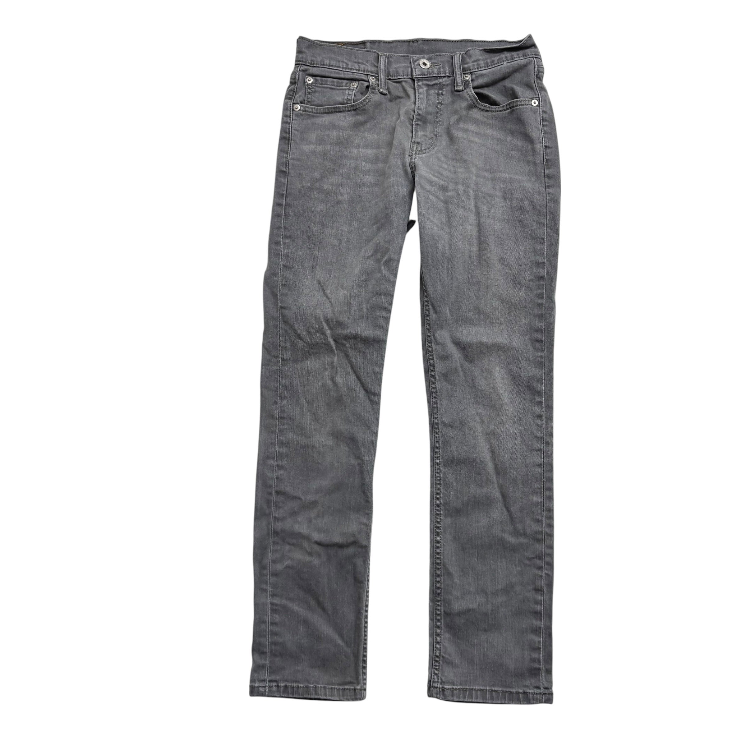 Levis 511 Jeans W28 L29 Mens Grey Slim Fit Stretch Denim (E)