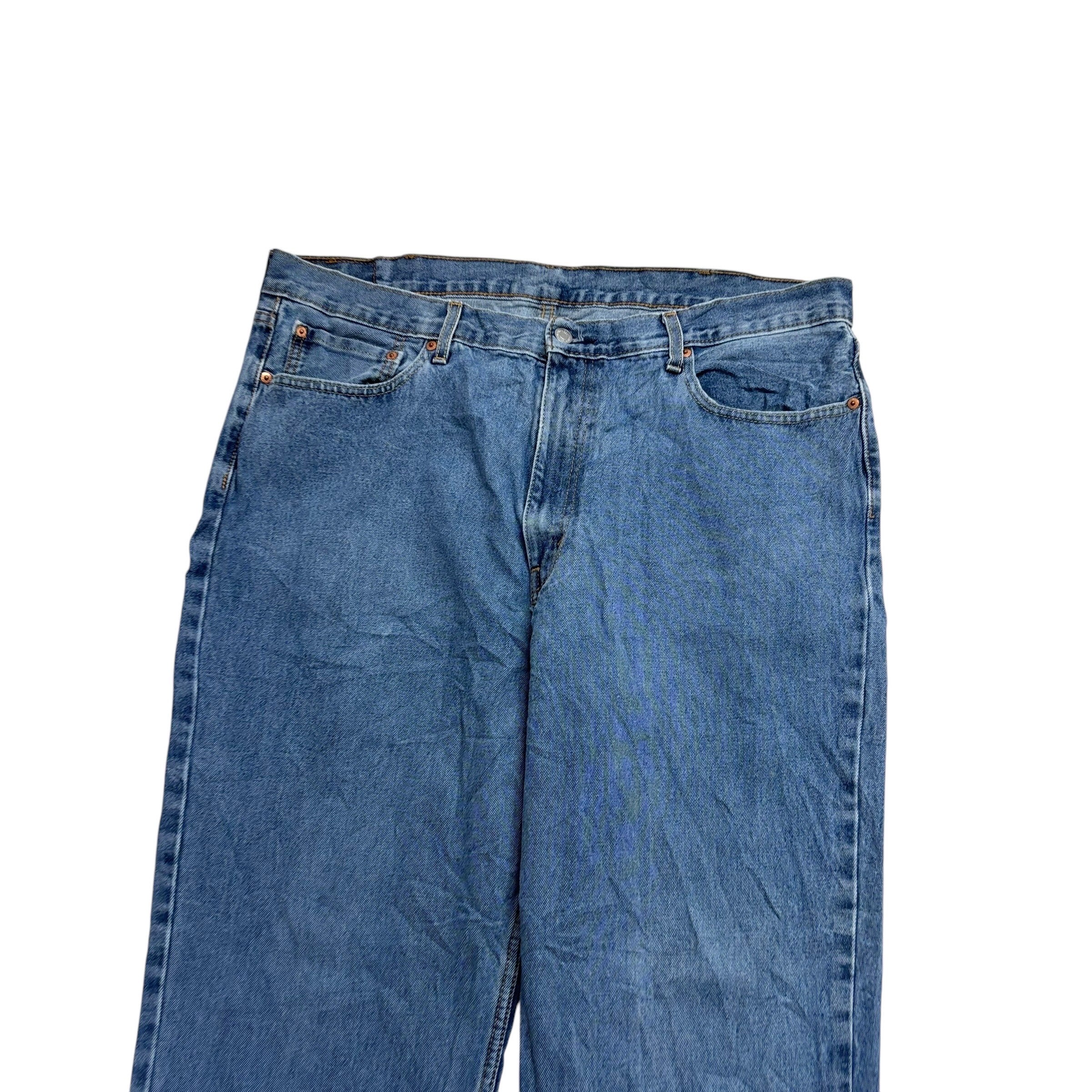 Levis 550 Jeans W40 L30 Mens Light Blue Baggy Relaxed Straight Fit Denim (E)