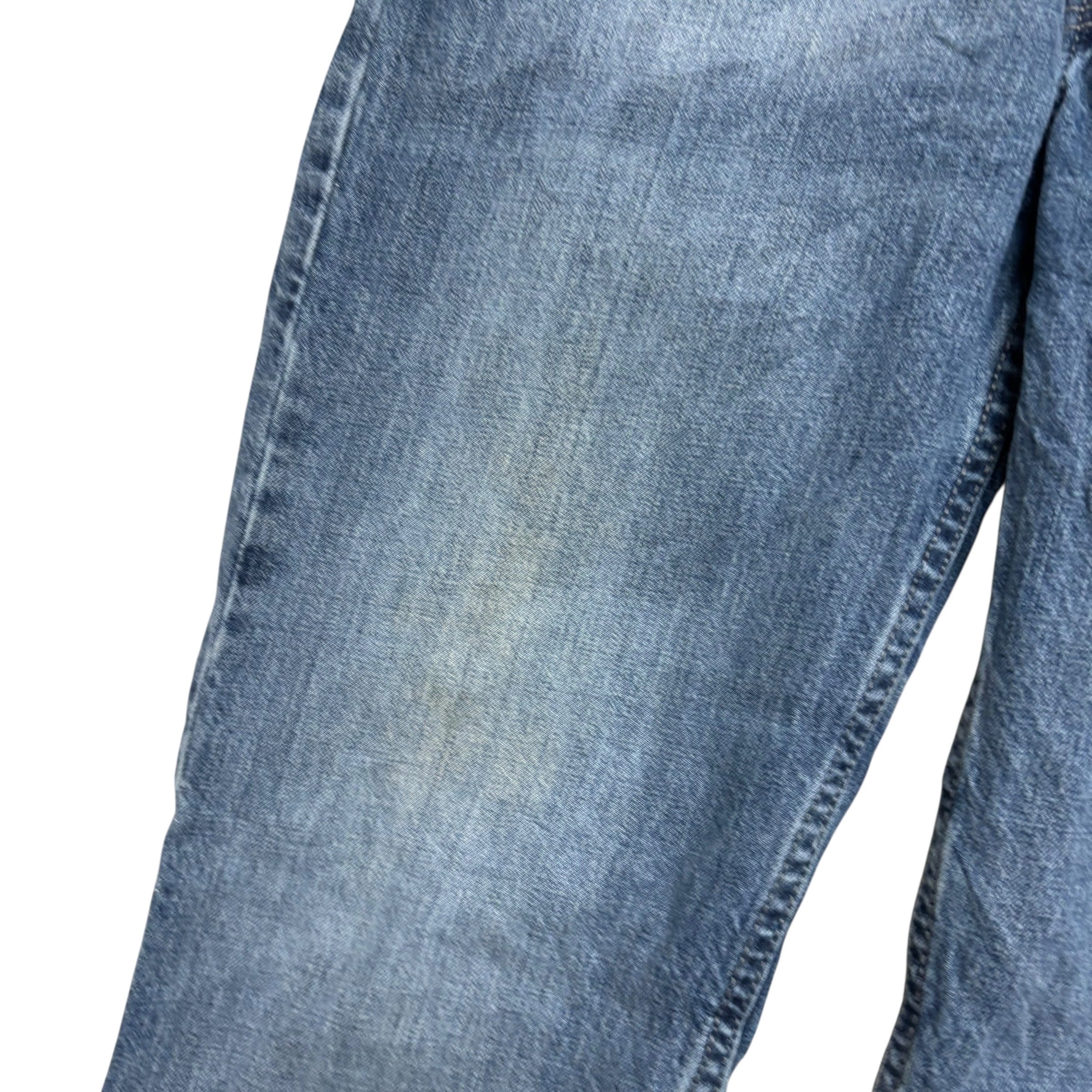 Levis 514 Jeans W32 L32 Mens Mid Blue Regular Straight Fit Denim (F)