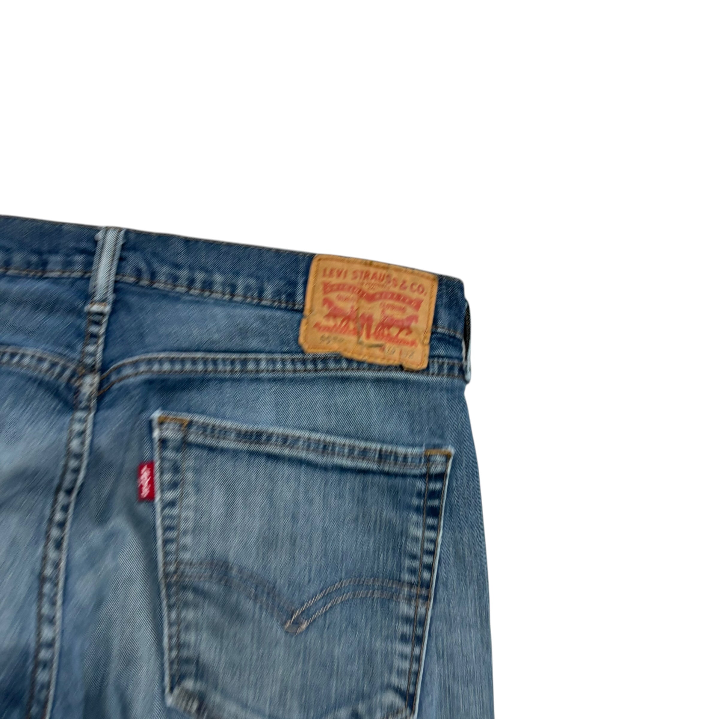 Levis 559 Jeans W33 L30 Mens Blue Relaxed Straight Fit Stretch Denim (F)