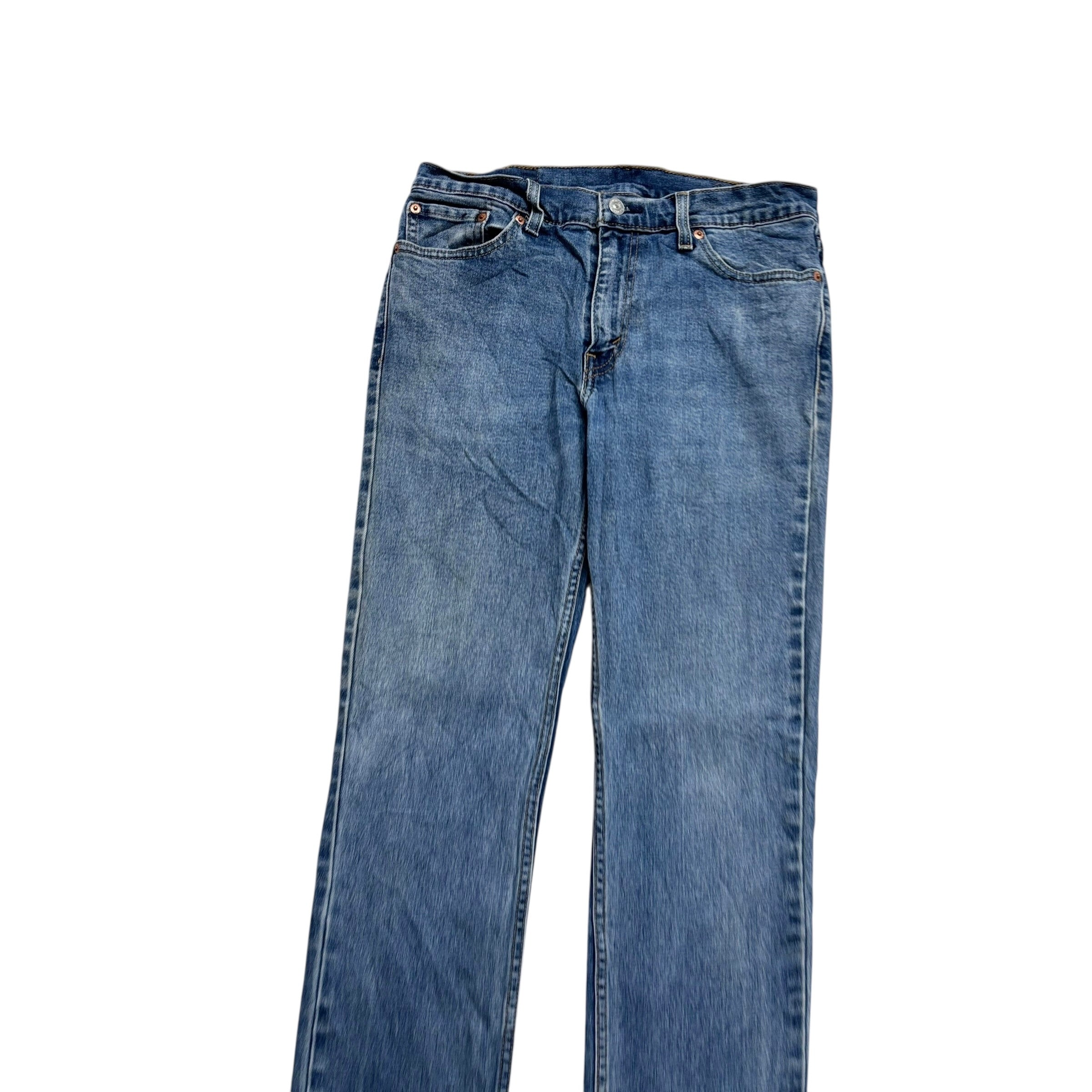 Levis 511 Jeans W30 L32 Mens Mid Blue Slim Fit Stretch Denim (E)