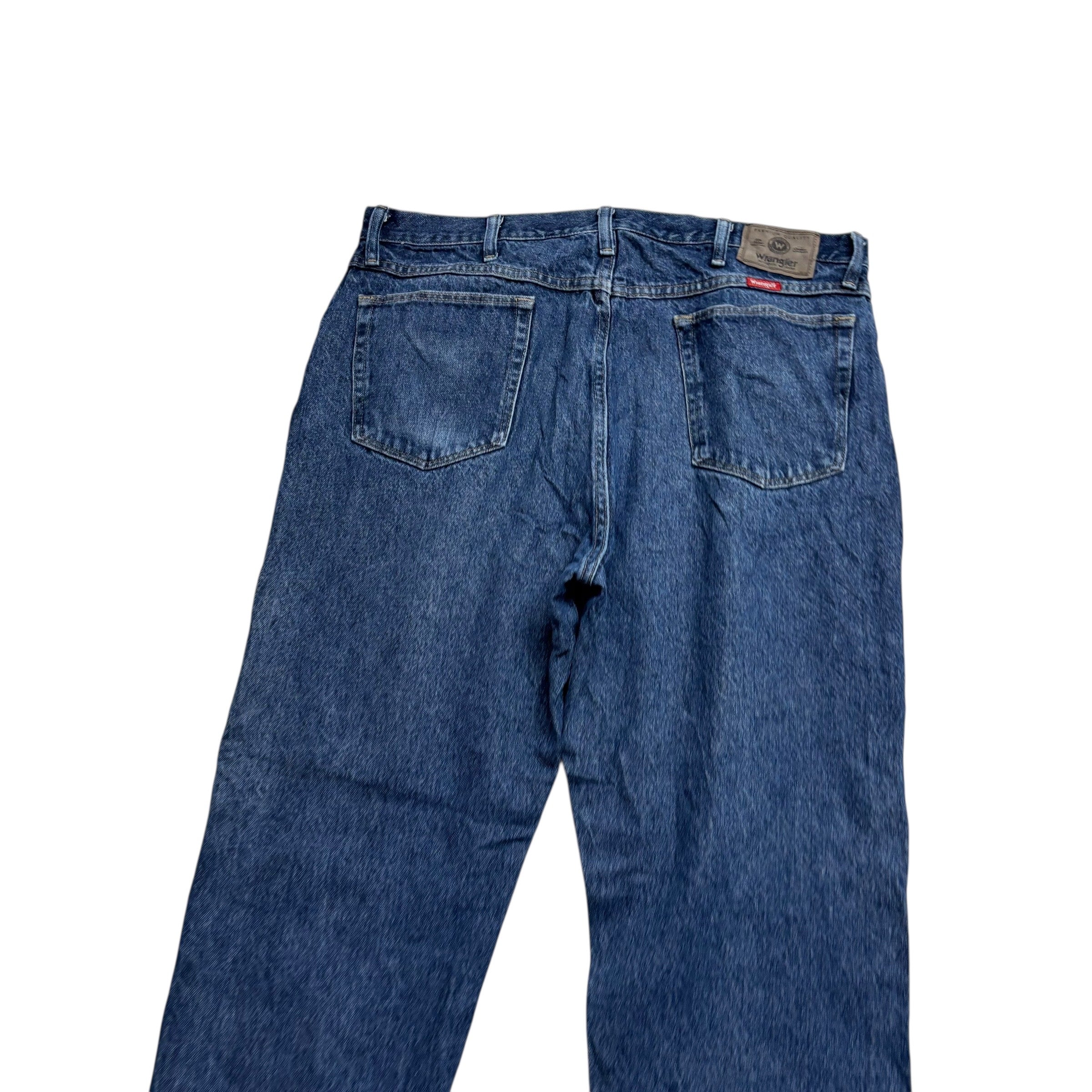 Wrangler Jeans W38 L32 Mens Mid Blue Regular Straight Fit Vintage Denim