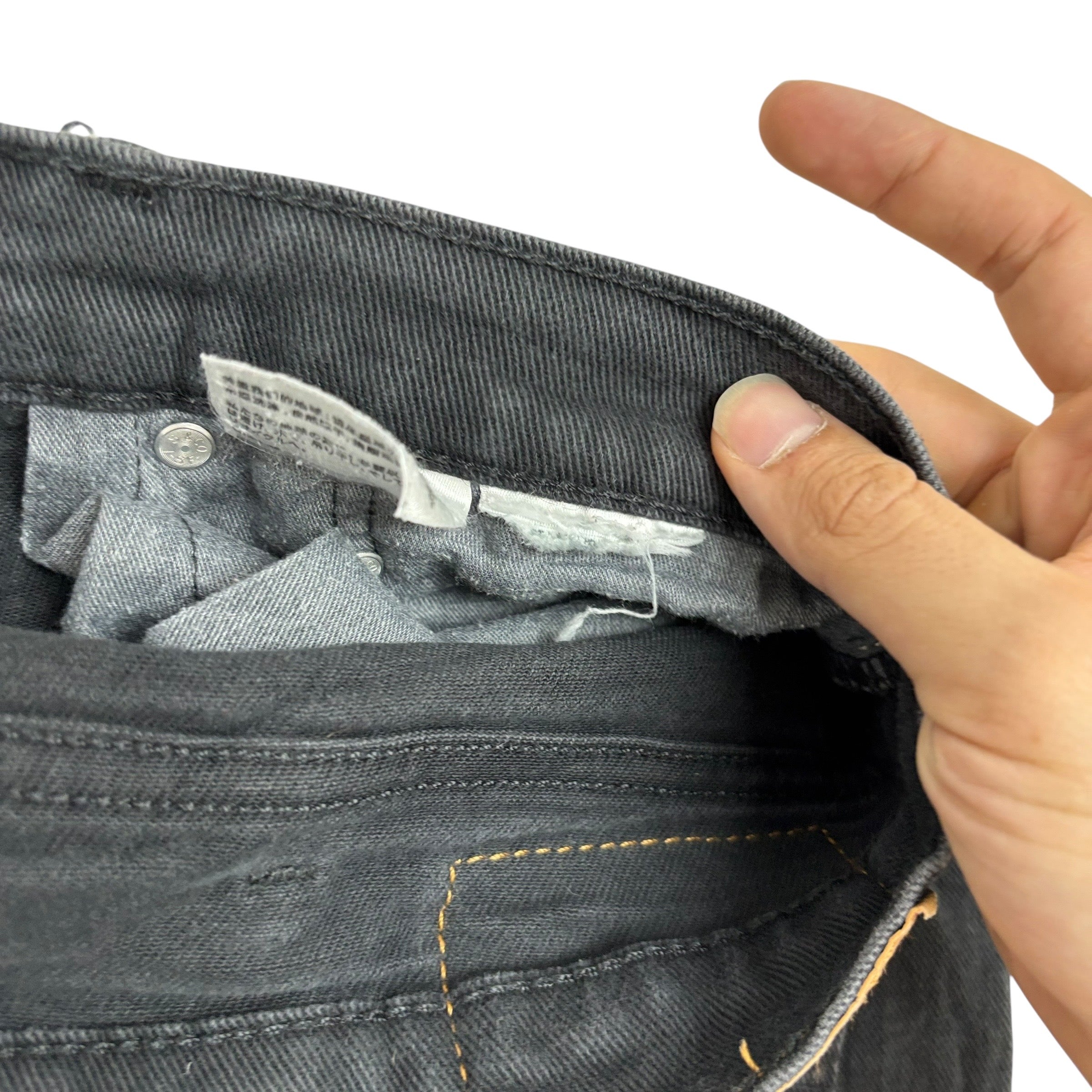 Levis 514 Trousers W40 L30 Mens Black Regular Straight Fit Cotton Pants