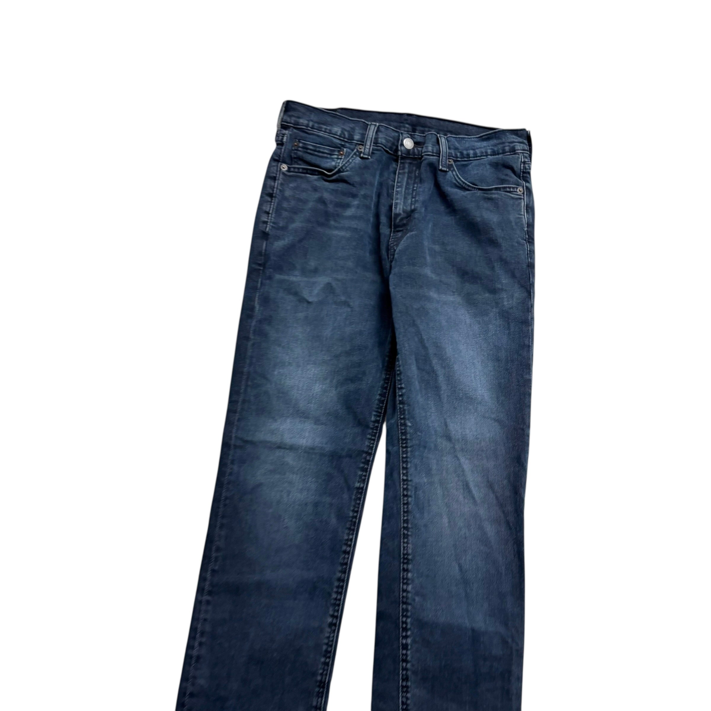 Levis 541 Jeans W31 L33 Mens Navy Blue Athletic Tapered Fit Stretch Denim (E)