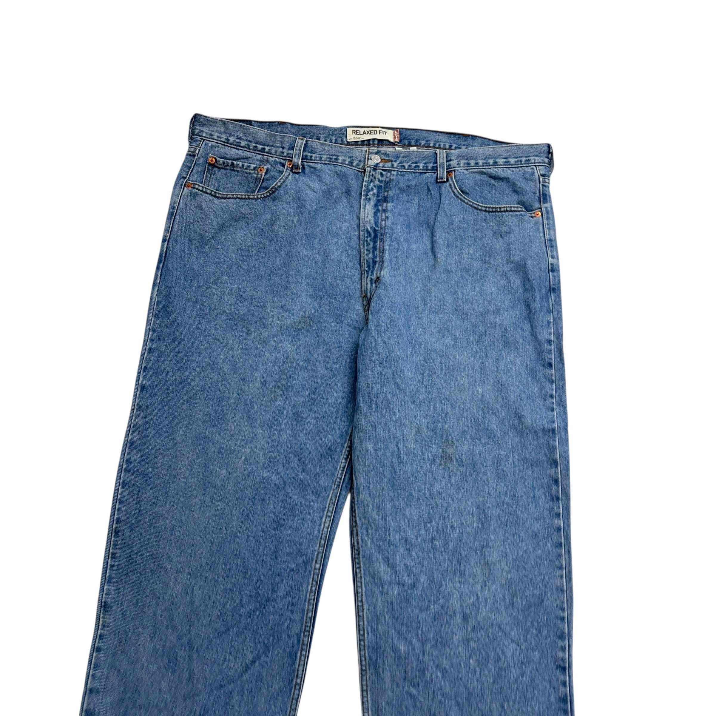 Levis 550 Jeans W44 L30 Mens Light Blue Baggy Relaxed Straight Fit Vintage Denim