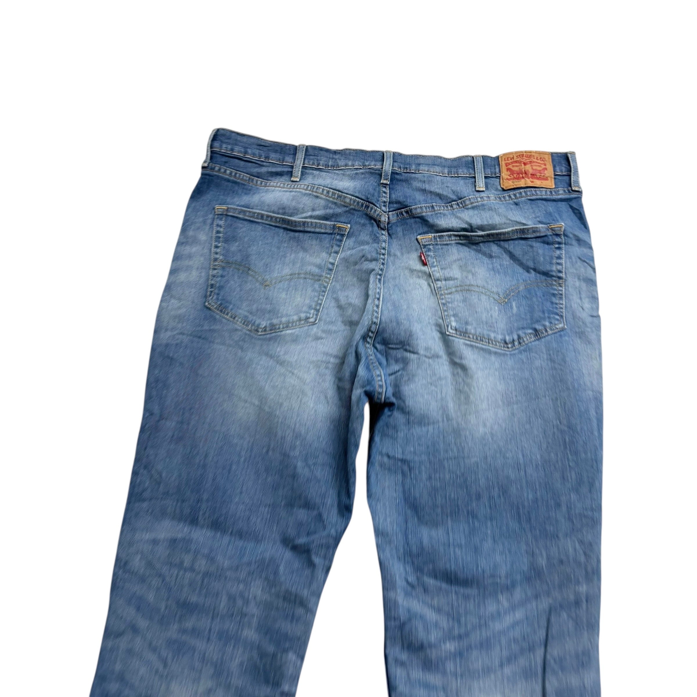 Levis 559 Jeans W44 L30 Mens Mid Blue Relaxed Straight Fit Stretch Denim (E)