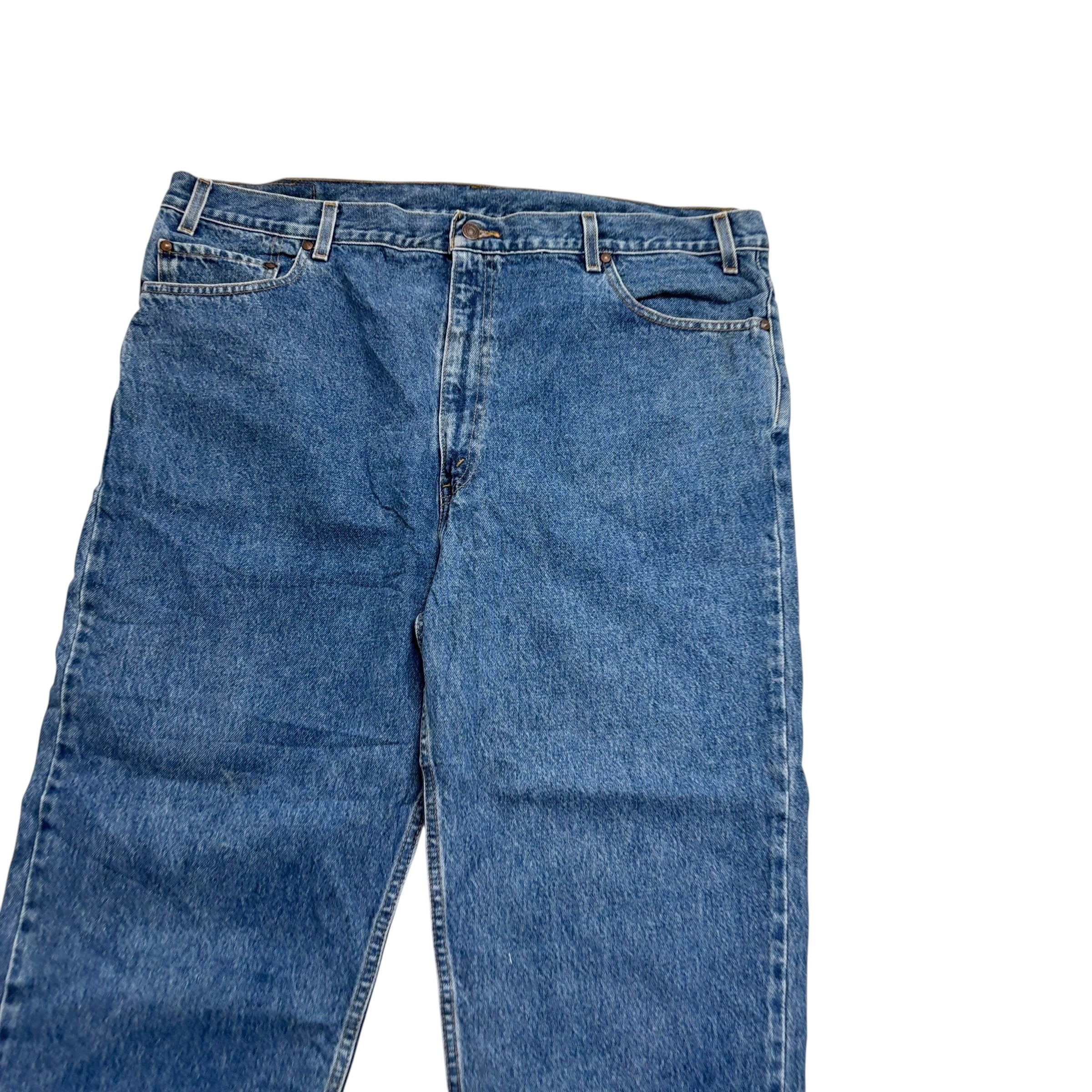 Levis 540 Jeans W44 L27 Mens Mid Blue Relaxed Straight Fit 90s Vintage Denim (E)