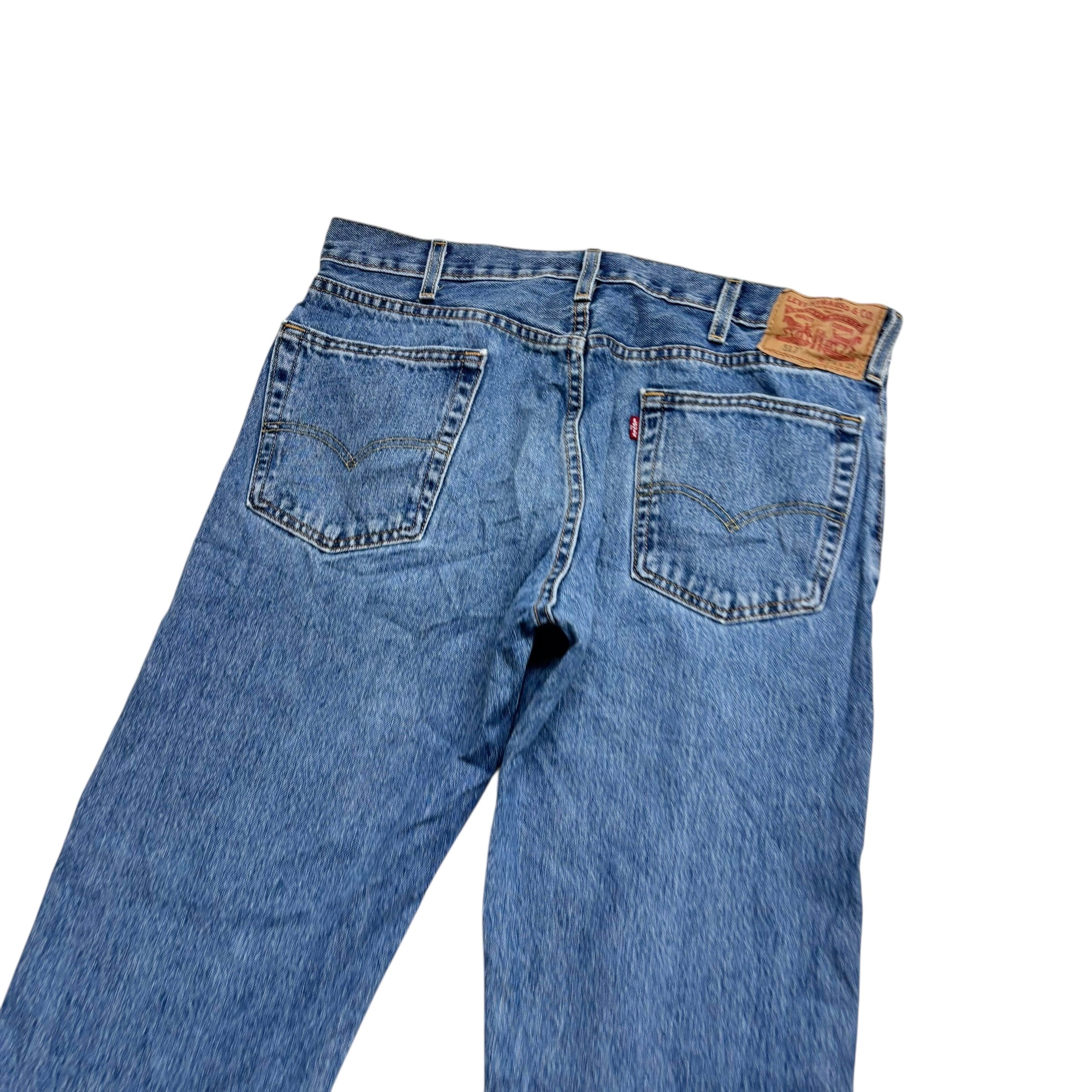 Levis 517 Jeans W34 L29 Mens Light Blue Regular Bootcut Fit Denim