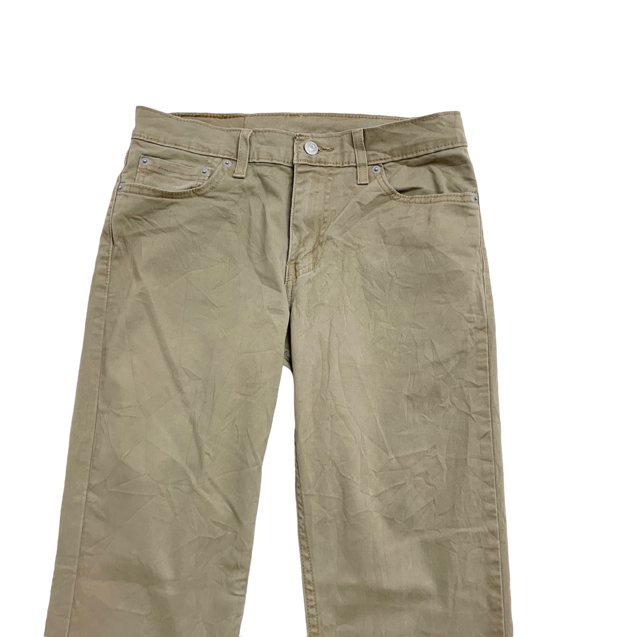 Levis 511 Trousers W30 L32 Mens Beige Tan Slim Fit Stretch Cotton Pants