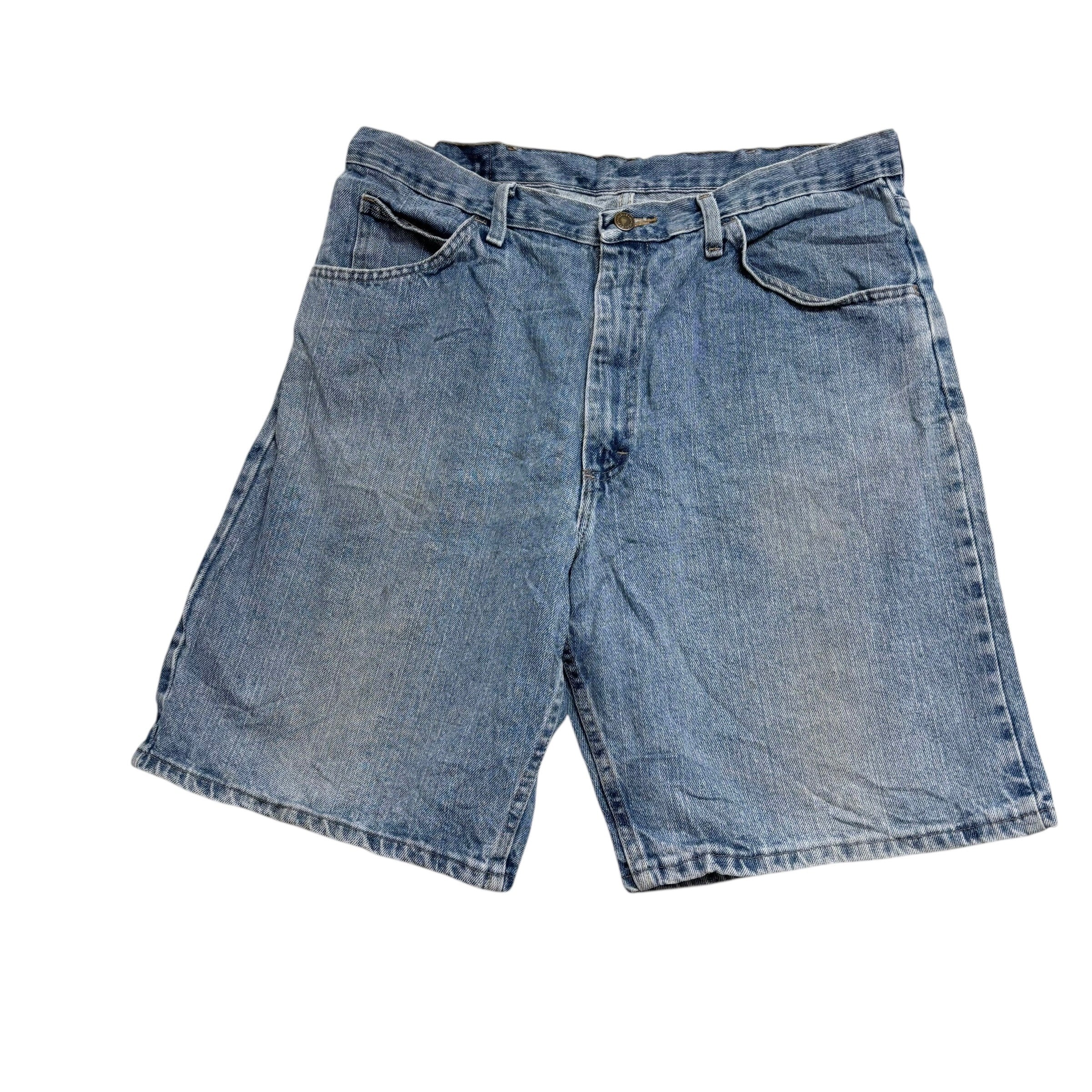 Wrangler Baggy Jorts W36 Mens Denim Shorts Mid Blue Relaxed Fit