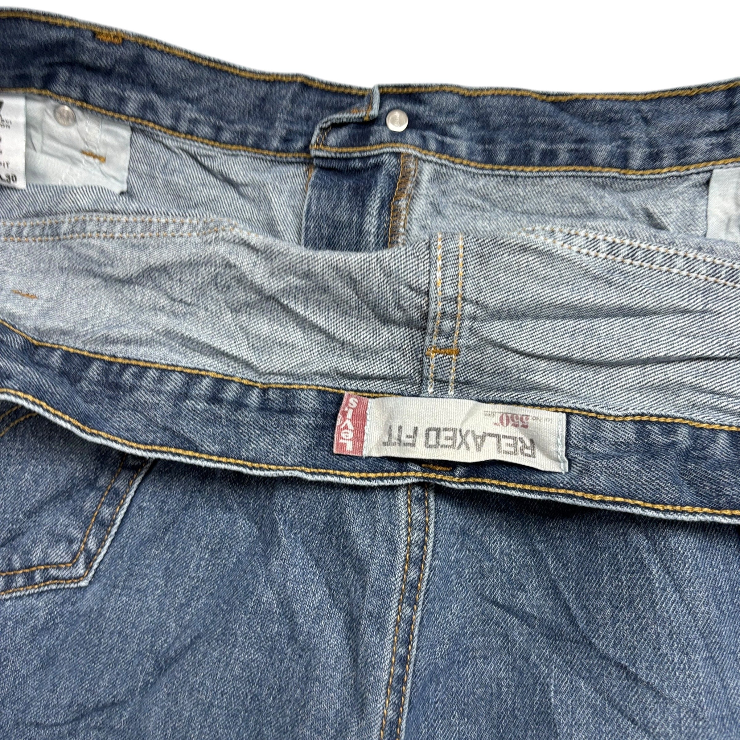 Levis 550 Jeans W48 L30 Mens Mid Blue Baggy Relaxed Fit Vintage Denim (E)