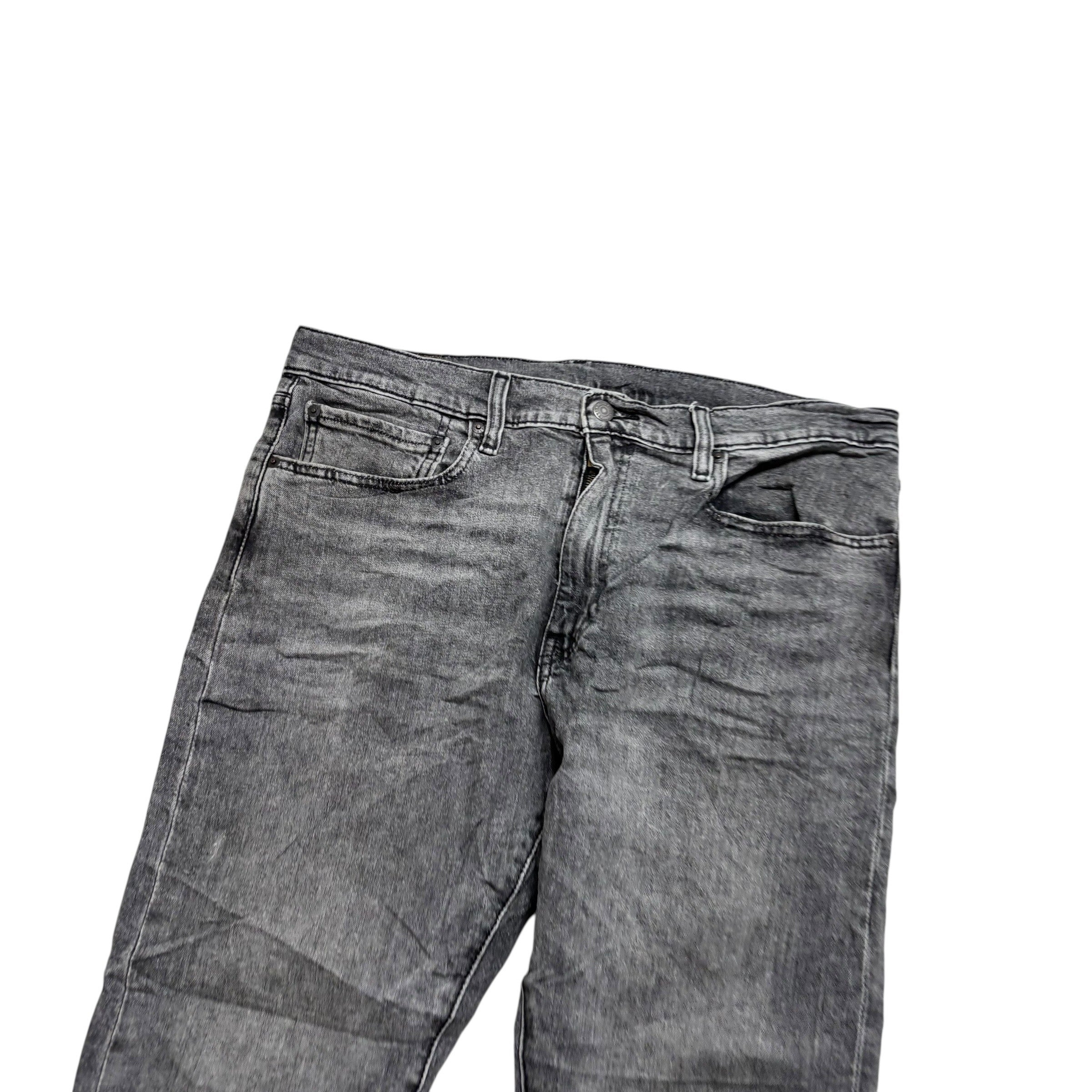 Levis 512 Jeans W36 L30 Mens Grey Slim Tapered Fit Premium Stretch Denim