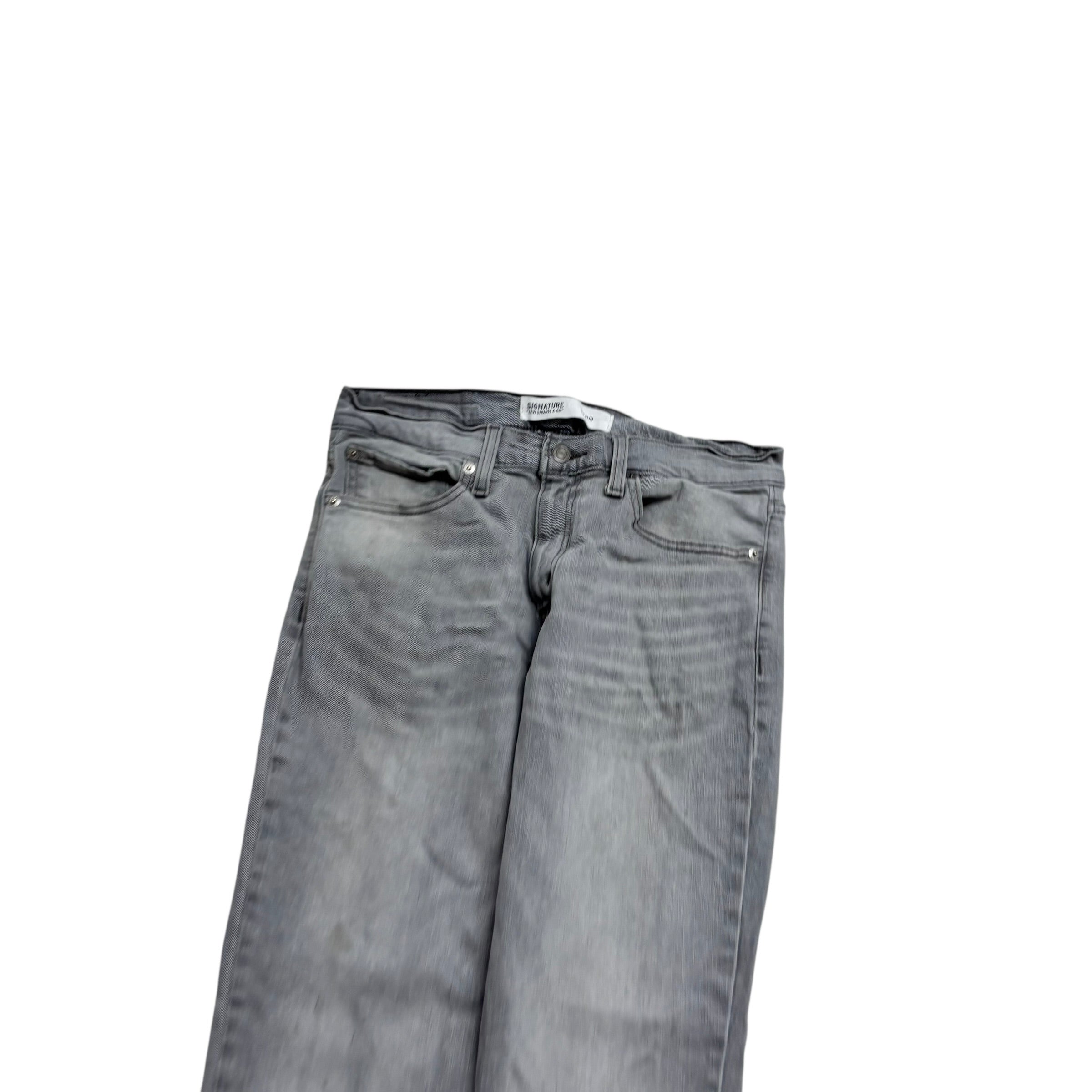 Levis Signature Jeans W31 L32 Mens Grey Slim Fit Stretch Denim (F)