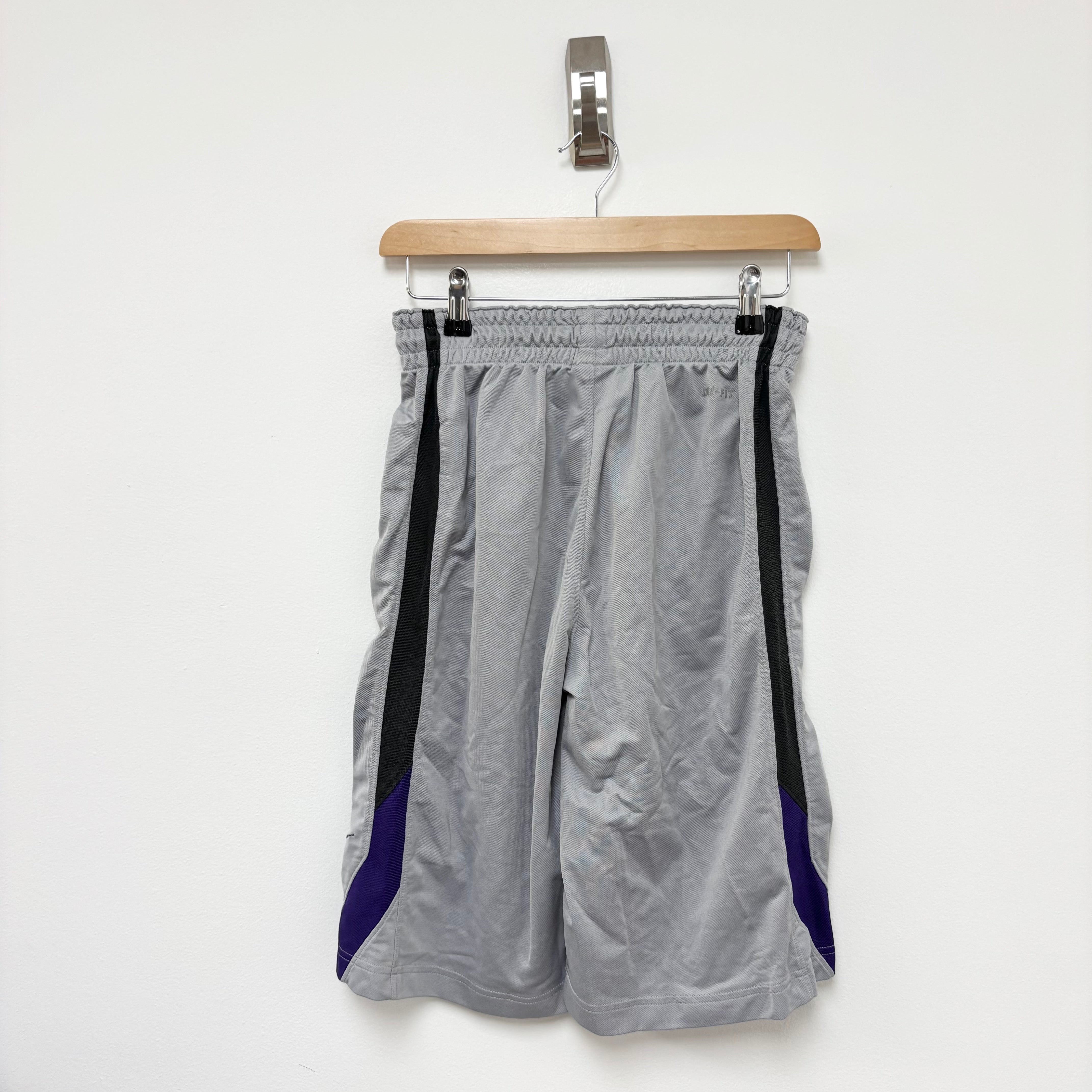 Nike Shorts Mens Small Grey Dri Fit Running Sports Gym Athletic Pockets (E)