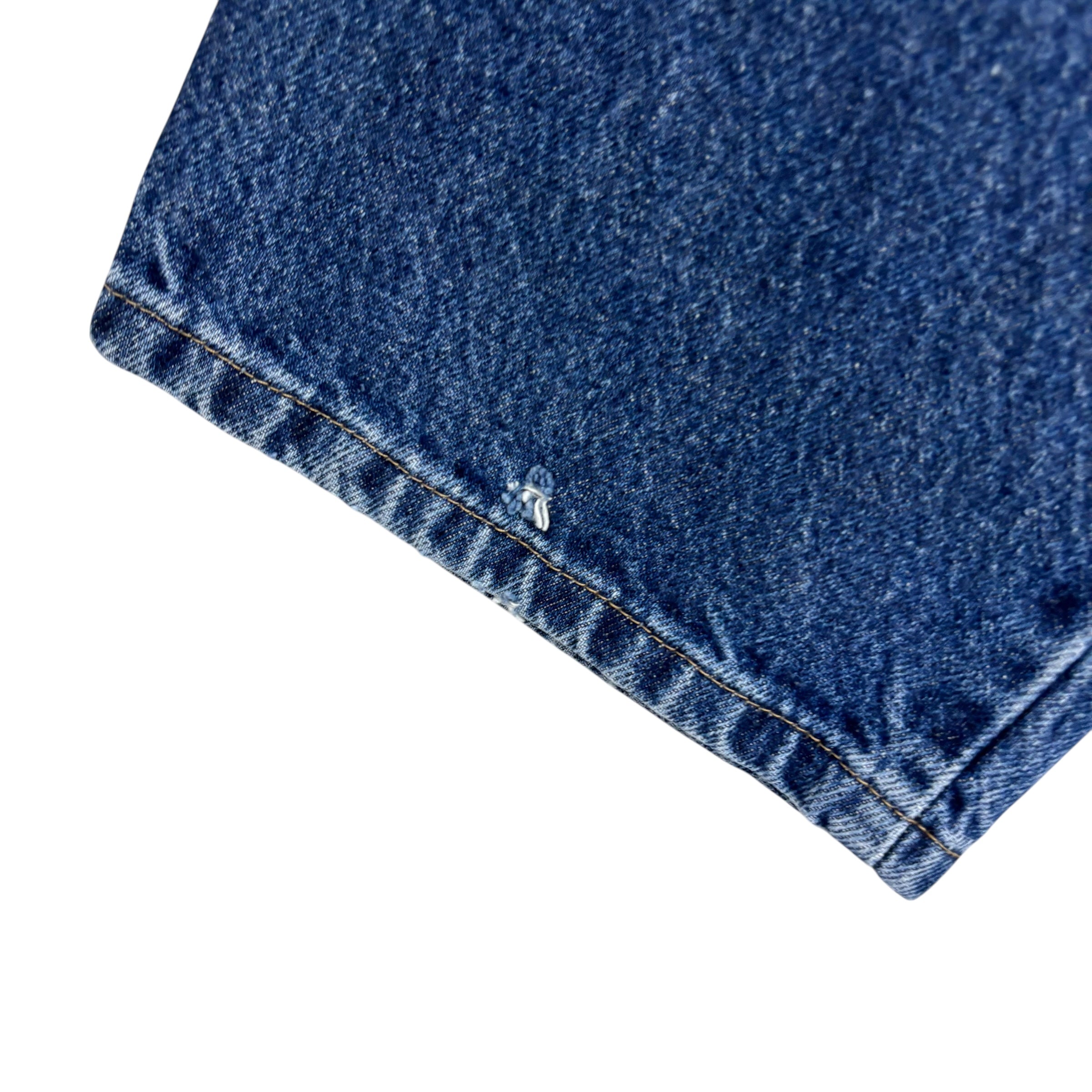 Wrangler Jeans W33 L30 Mens Mid Blue Regular Straight Fit Denim