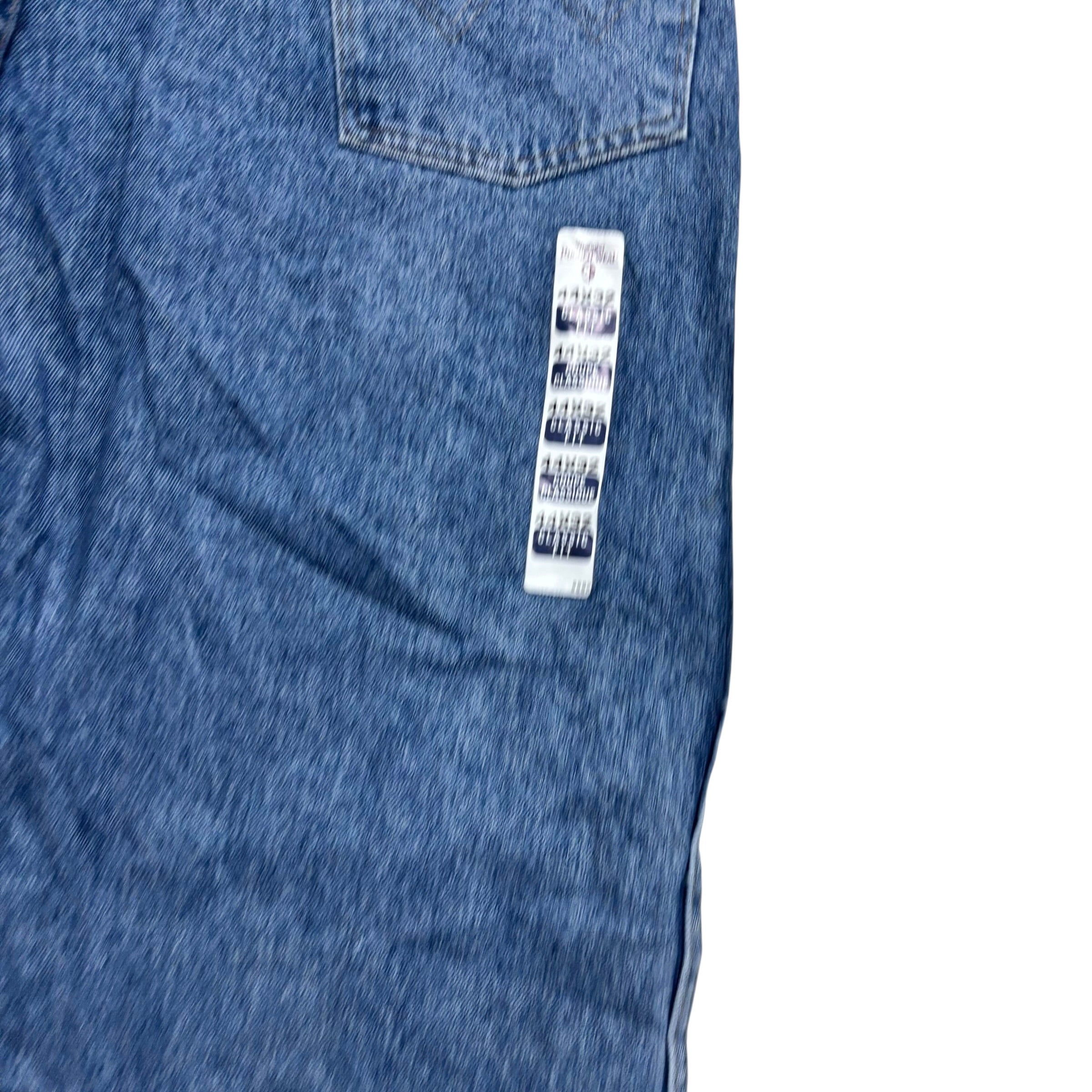 Wrangler Jeans W42 L32 Mens Mid Blue Regular Straight Fit Vintage USA Made