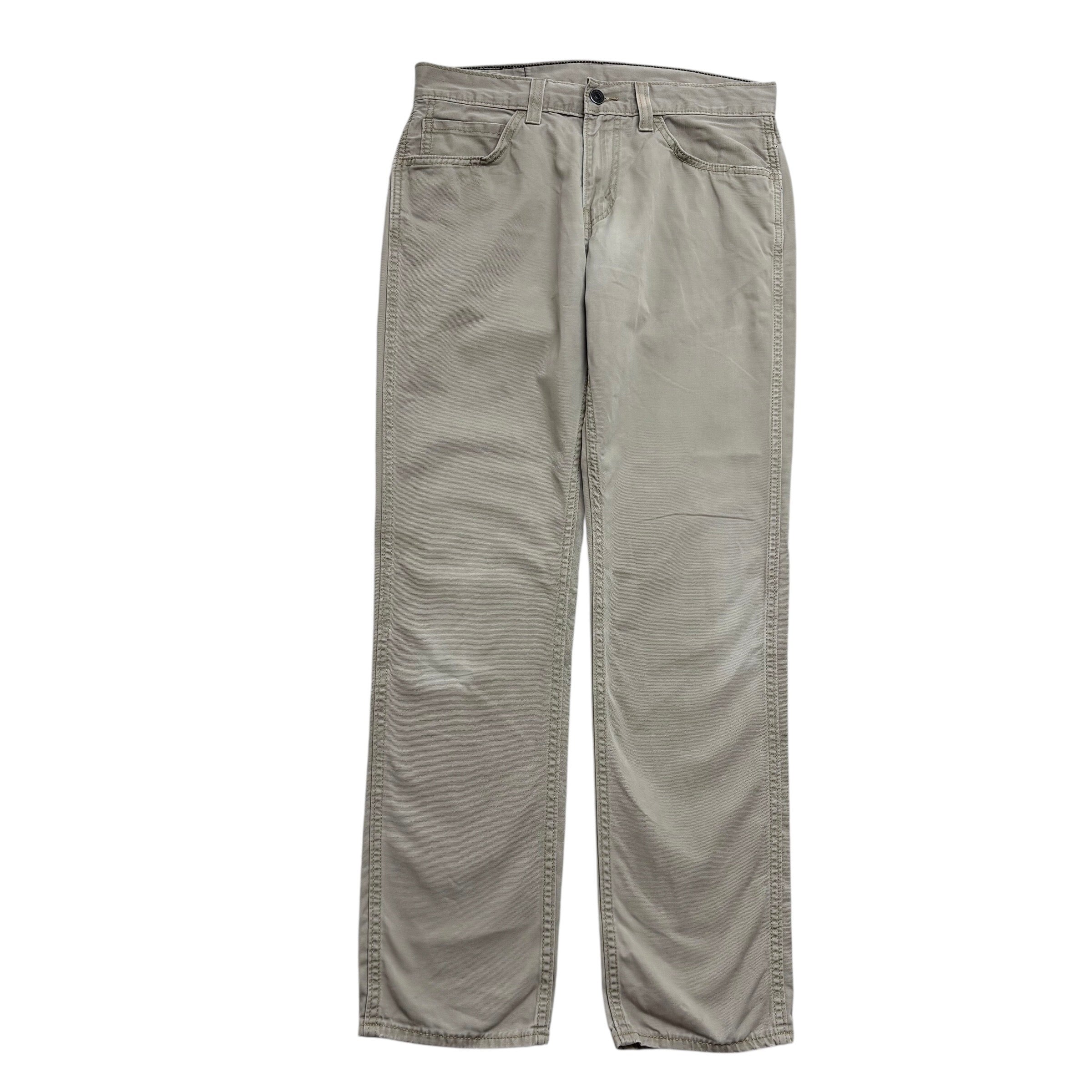 Levis 511 Trousers W32 L31 Mens Beige Stone Slim Fit Cotton Pants