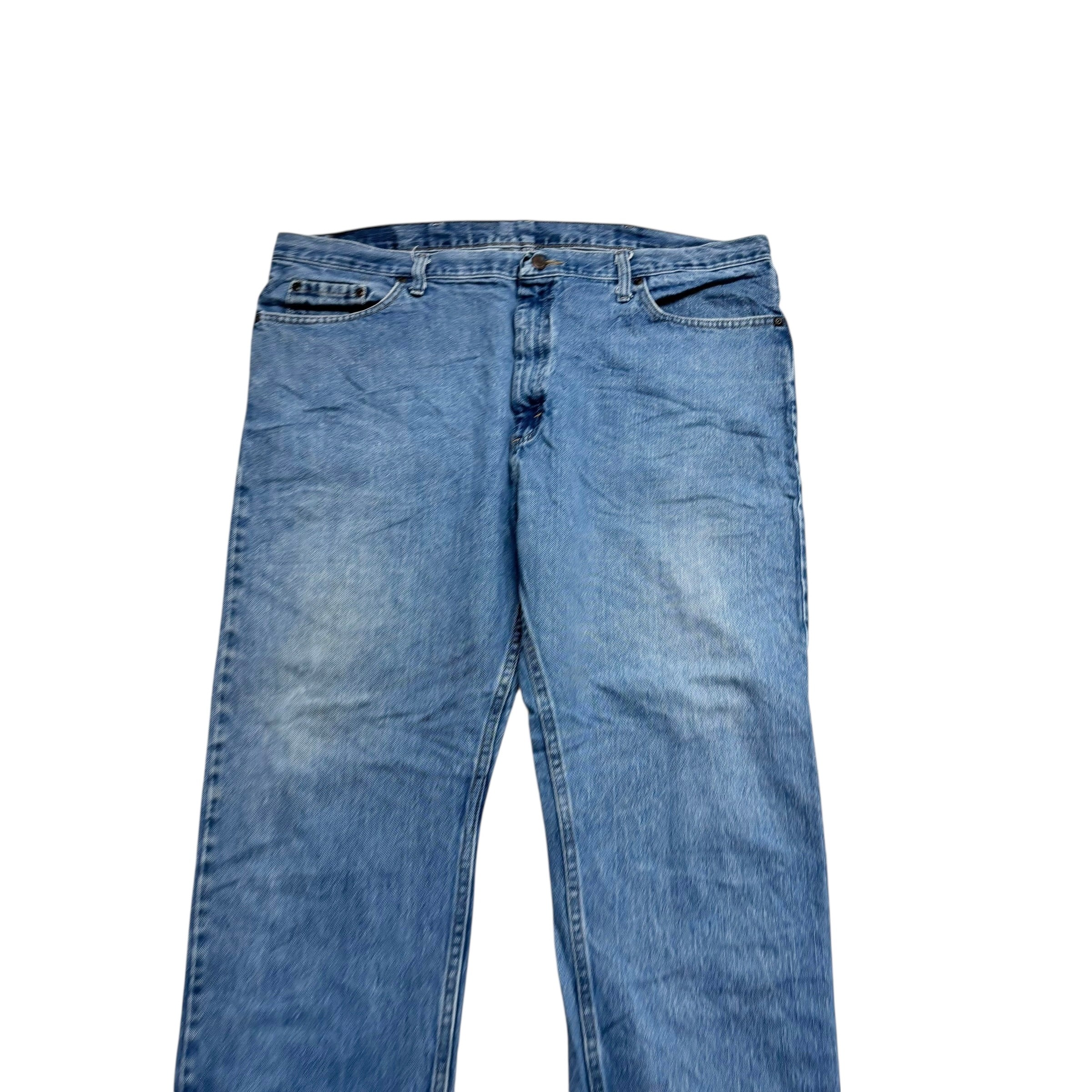 Wrangler Jeans W42 L30 Mens Light Blue Regular Straight Fit Denim