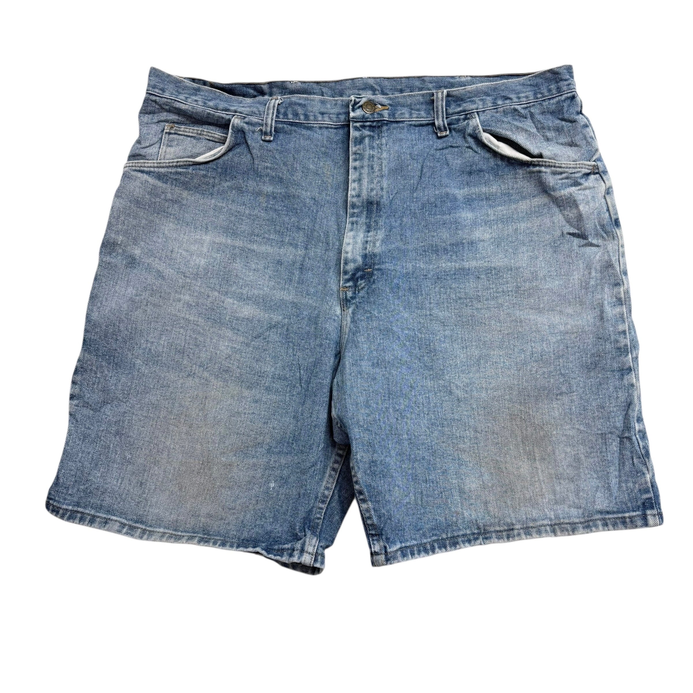 Wrangler Baggy Jorts W42 Mens Denim Shorts Mid Blue Relaxed Fit (F)