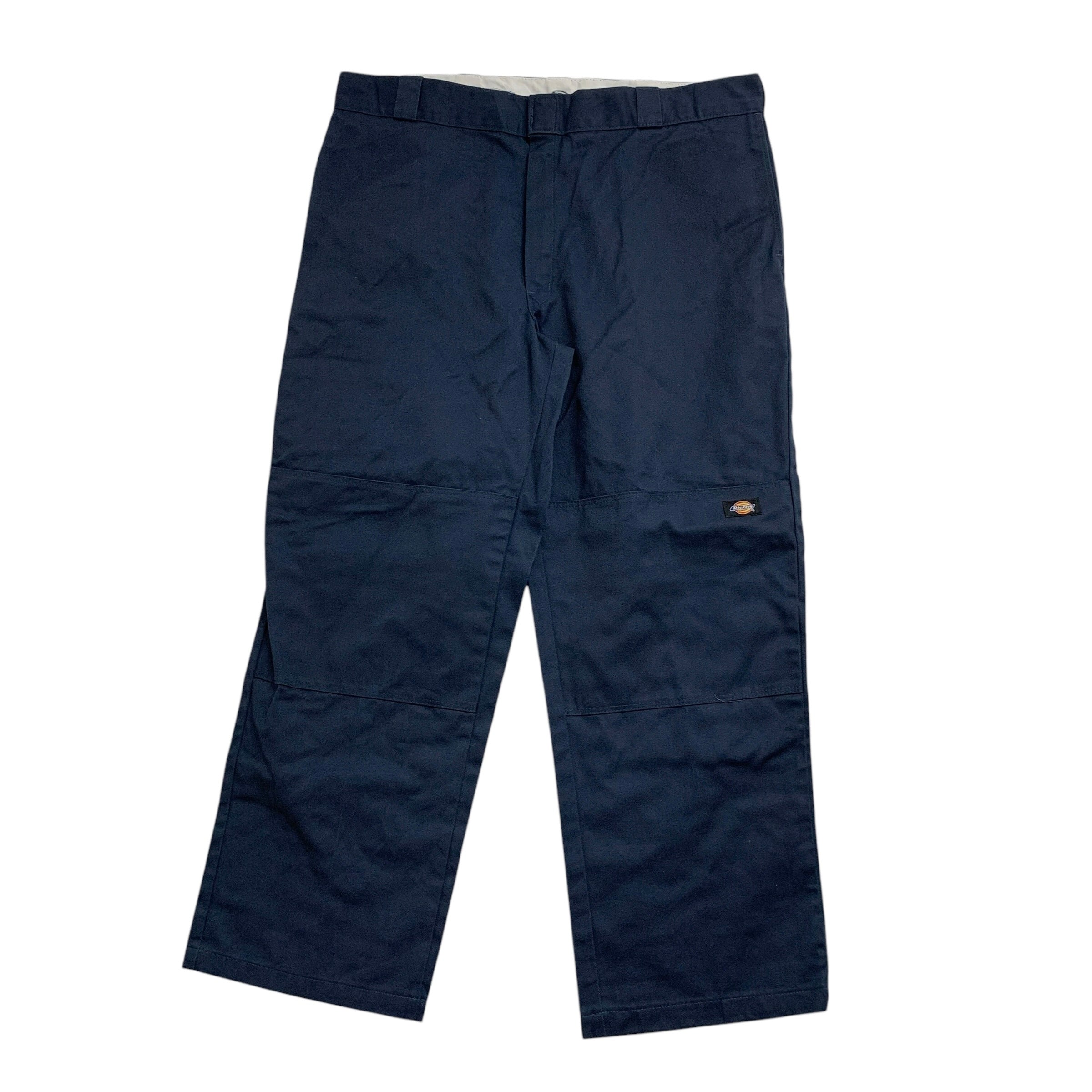 Dickies Double Knee Trousers W40 L30 Mens Blue Pants Baggy Relaxed Fit Workwear