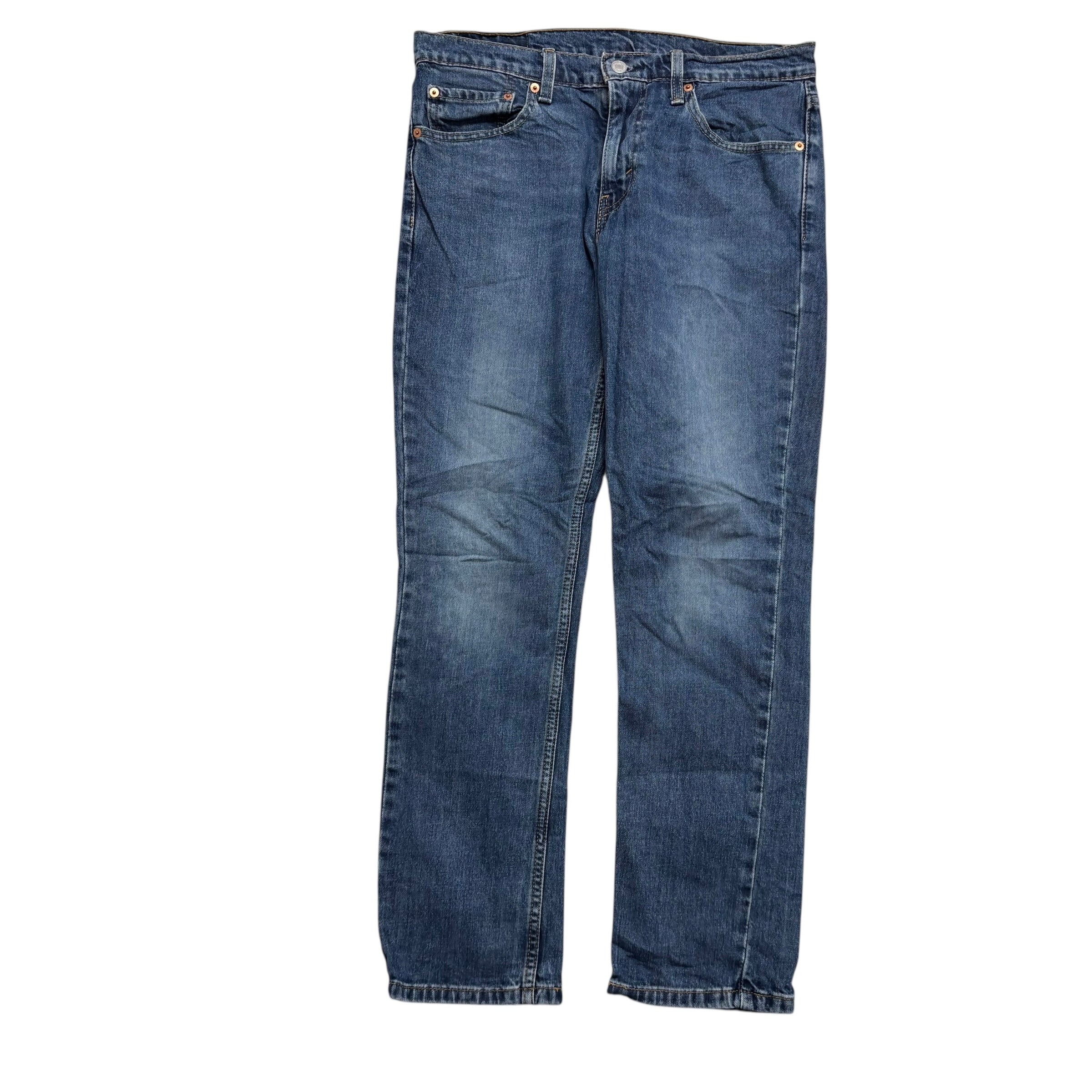 Levis 511 Jeans W33 L30 Mens Mid Blue Slim Fit Stretch Denim (E)