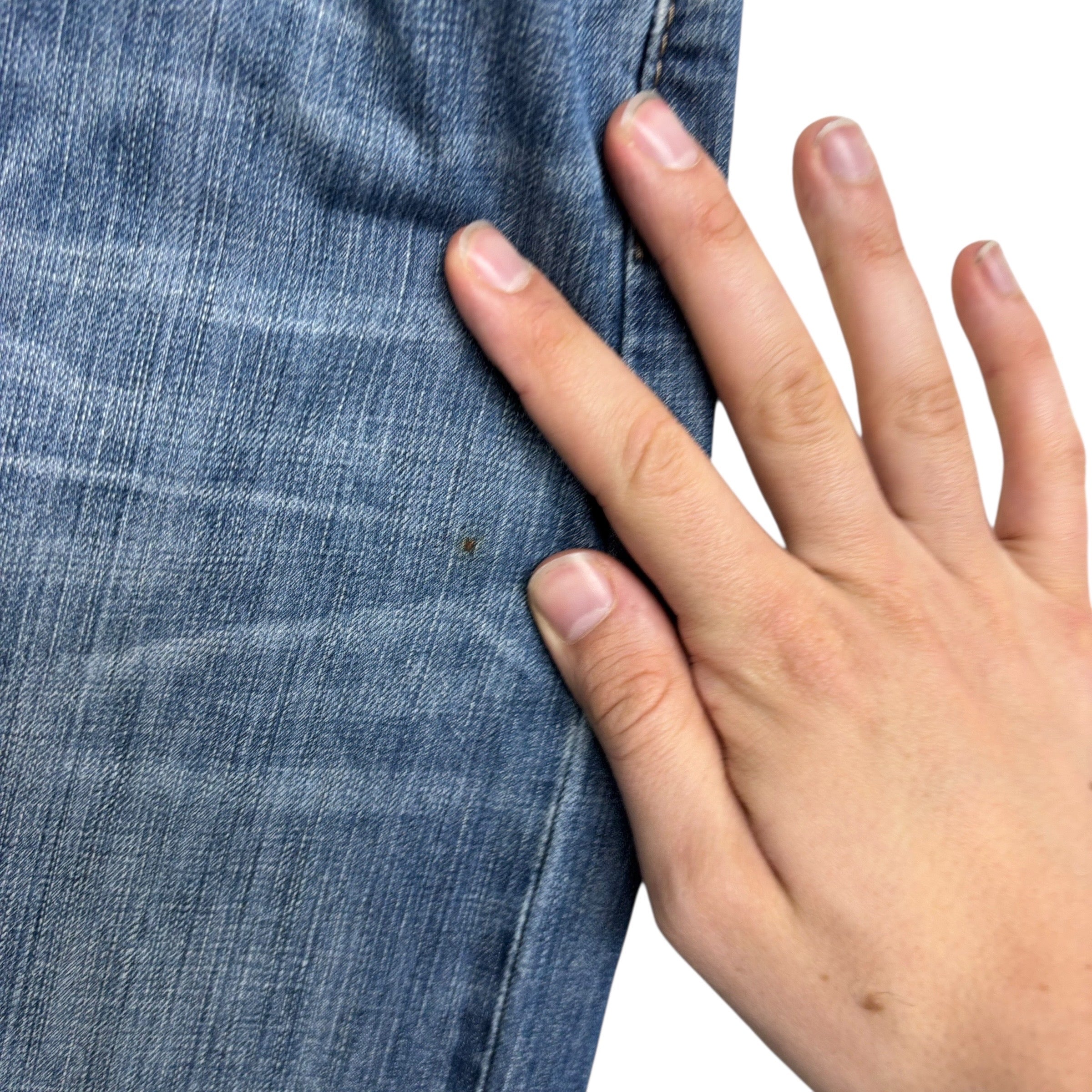 Levis 514 Jeans W36 L30 Mens Mid Blue Regular Straight Fit Denim (F)