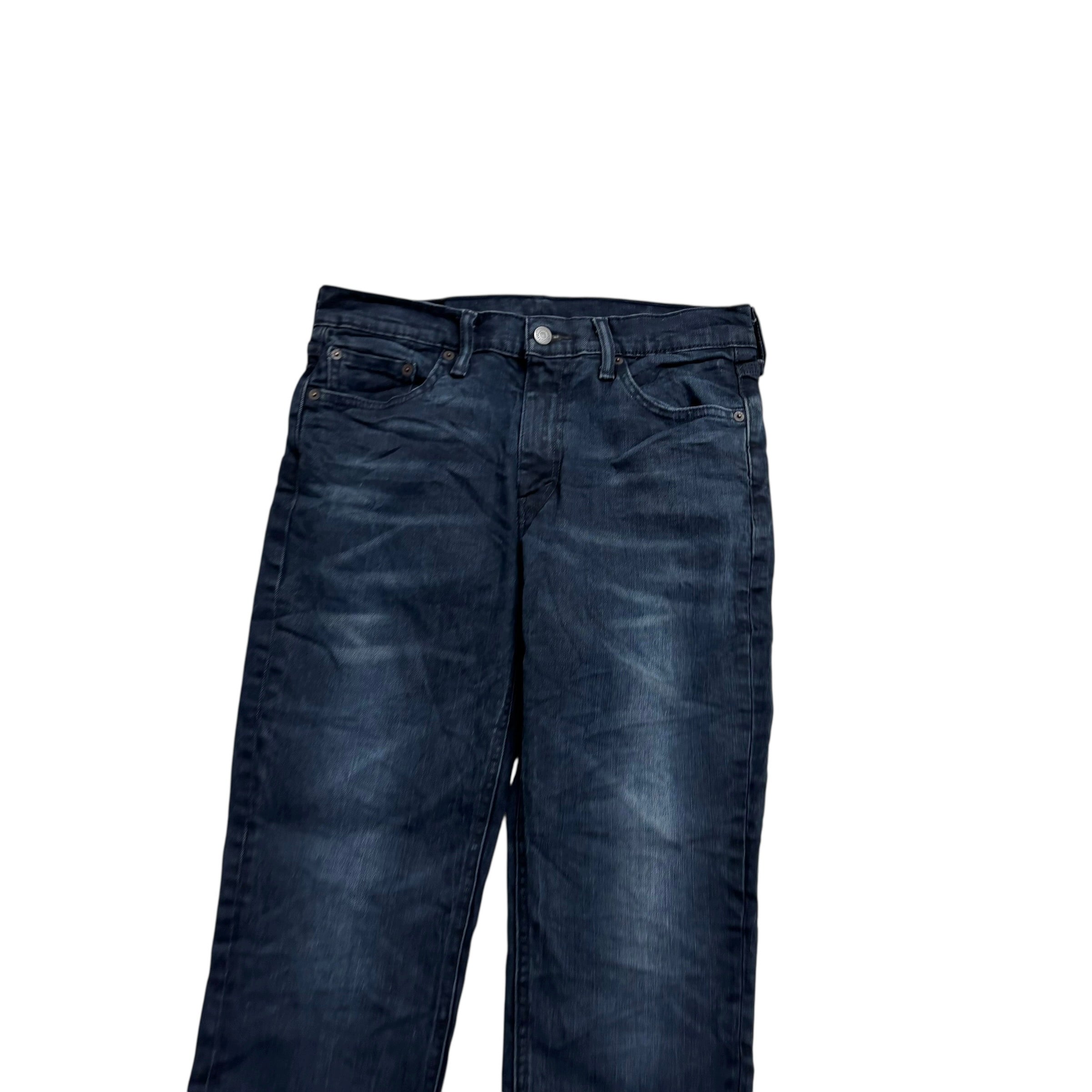 Levis 541 Jeans W30 L29 Mens Navy Blue Athletic Tapered Fit Stretch Denim (E)