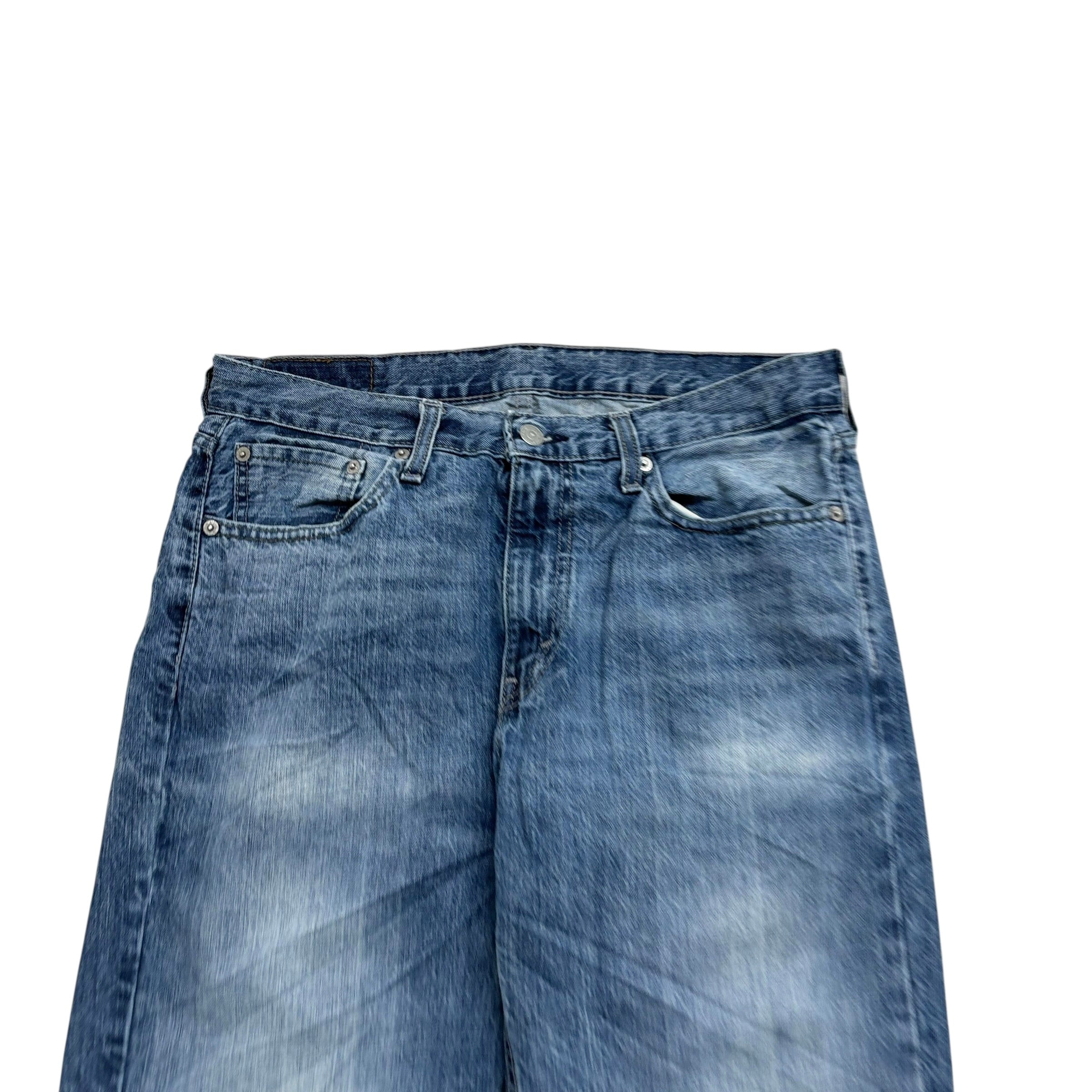 Levis 514 Jeans W32 L34 Mens Mid Blue Regular Straight Fit Denim
