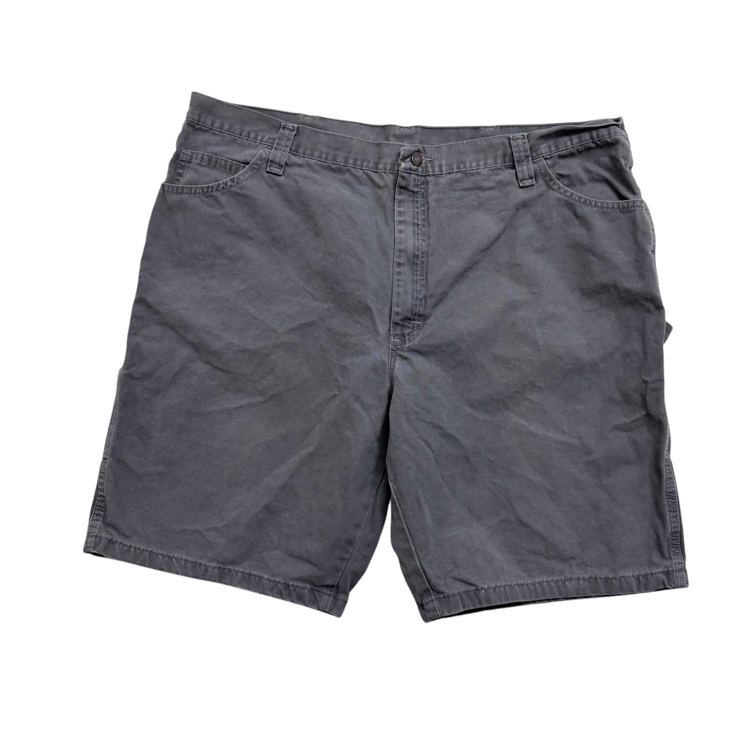 Wrangler Baggy Jorts W42 Mens Grey Denim Shorts Relaxed Fit Carpenter (E)