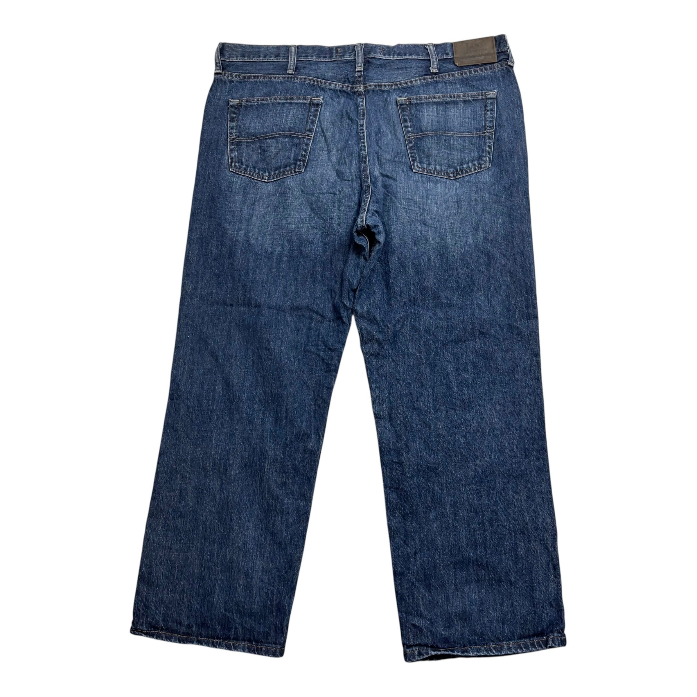 Lee Jeans W42 L30 Mens Dark Blue Relaxed Straight Fit Baggy Vintage Denim (E)