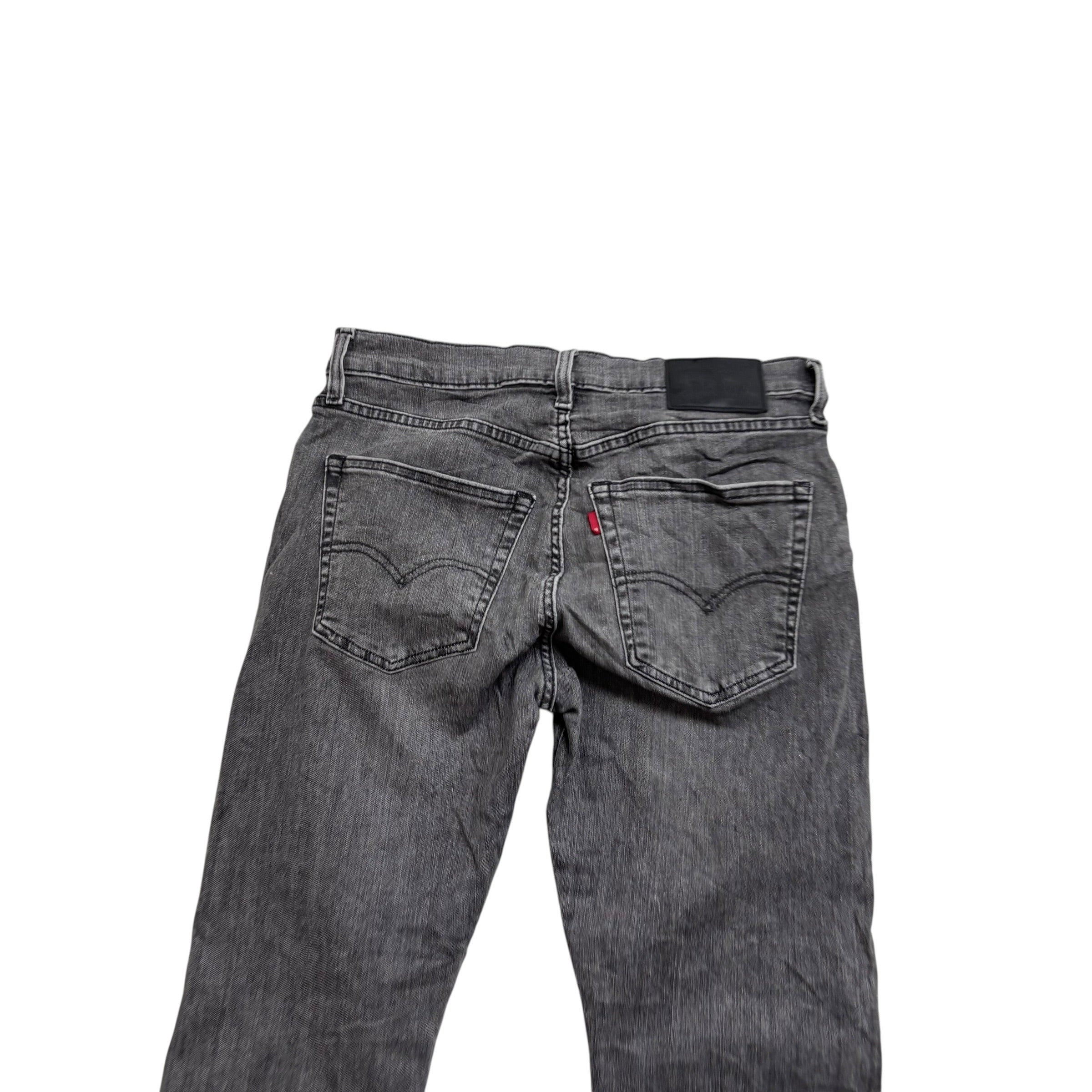 Levis 512 Jeans W32 L32 Mens Grey Slim Tapered Fit Stretch Premium Denim (E)