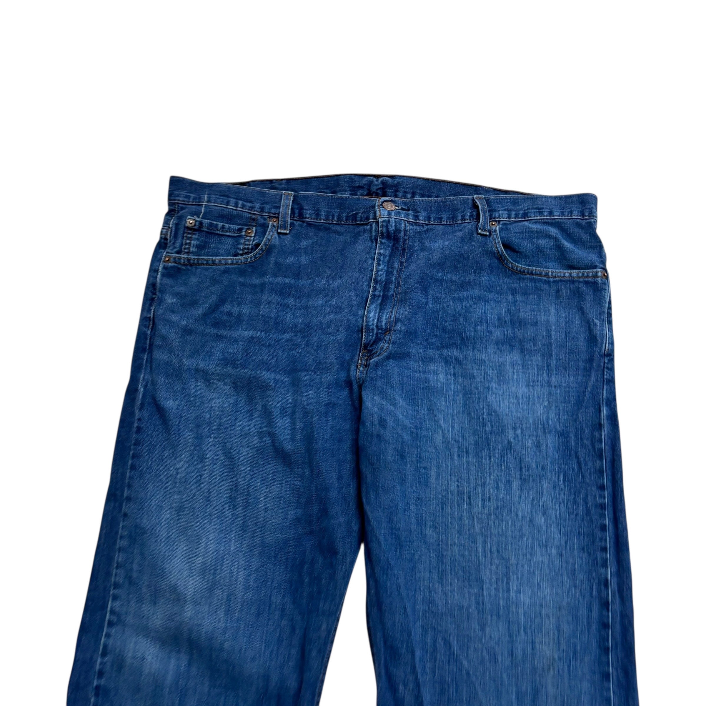 Levis 569 Jeans W42 L30 Mens Mid Blue Baggy Relaxed Straight Fit Denim