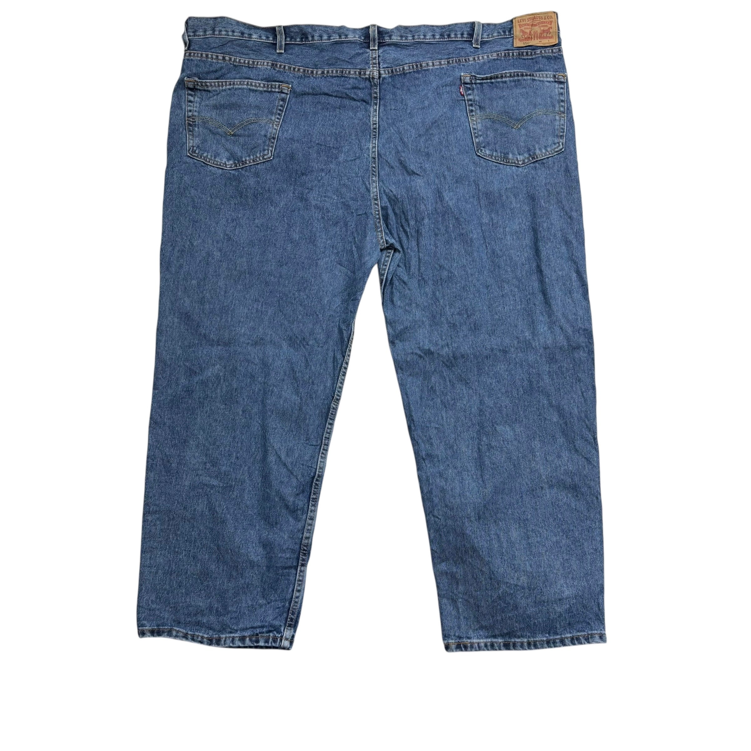 Levis 550 Jeans W54 L29 Mens Mid Blue Baggy Relaxed Straight Fit Denim (E)