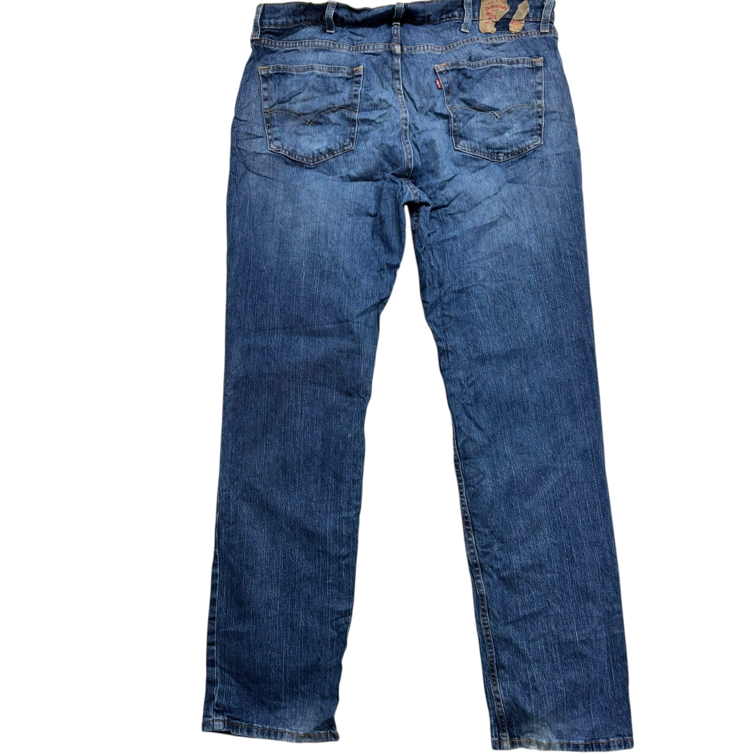 Levis 559 Jeans W38 L34 Mens Mid Blue Regular Straight Fit Stretch Denim