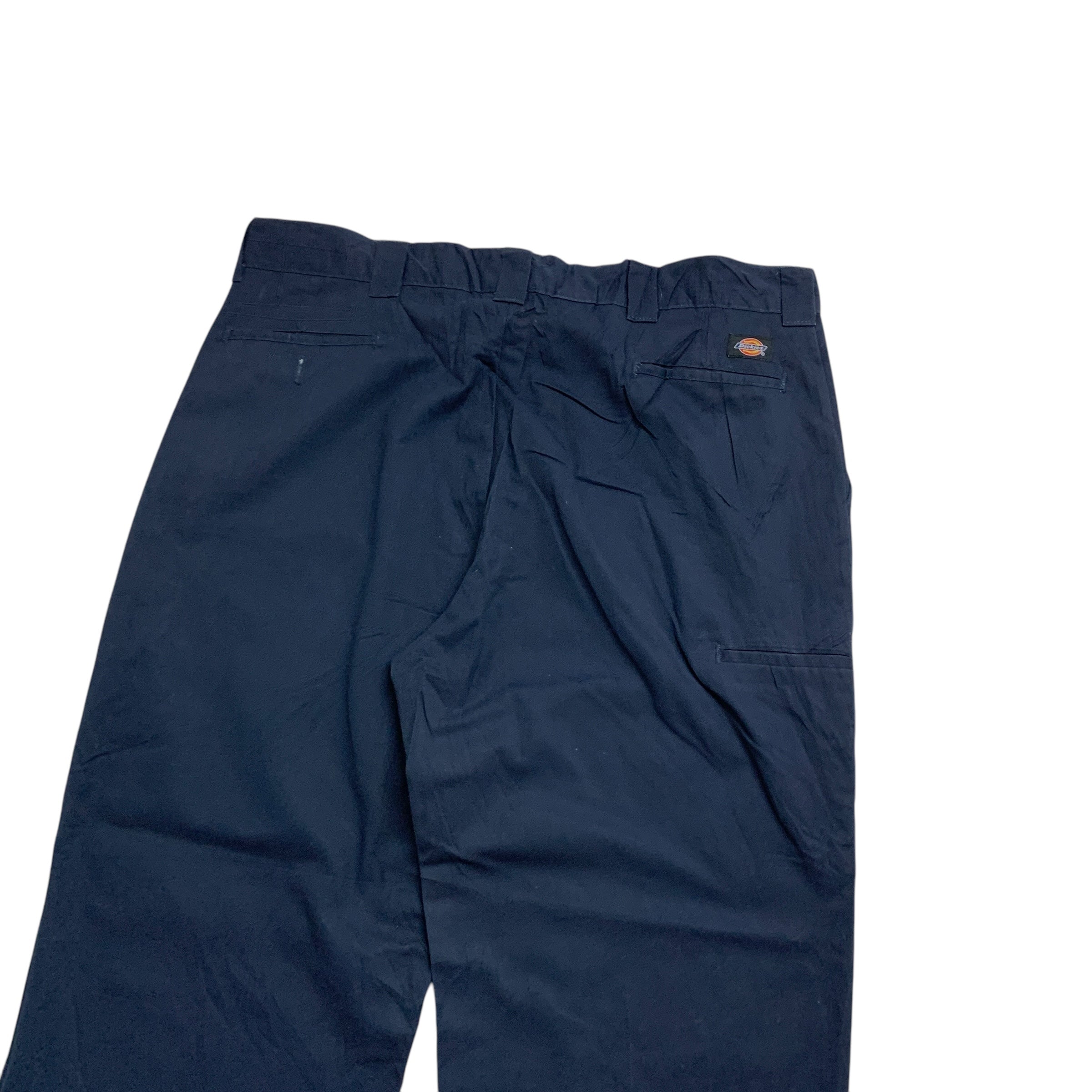 Dickies Trousers W42 L32 Mens Navy Blue Pants Relaxed Straight Fit Workwear