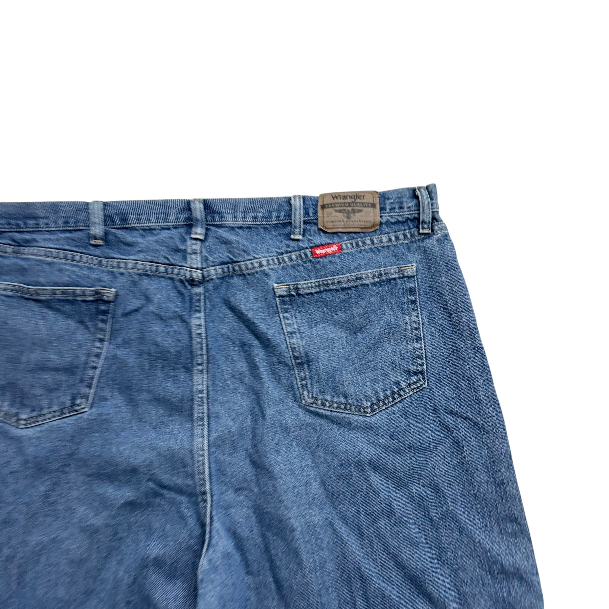 Wrangler Baggy Jorts W48 Mens Denim Shorts Mid Blue Relaxed Fit (E)
