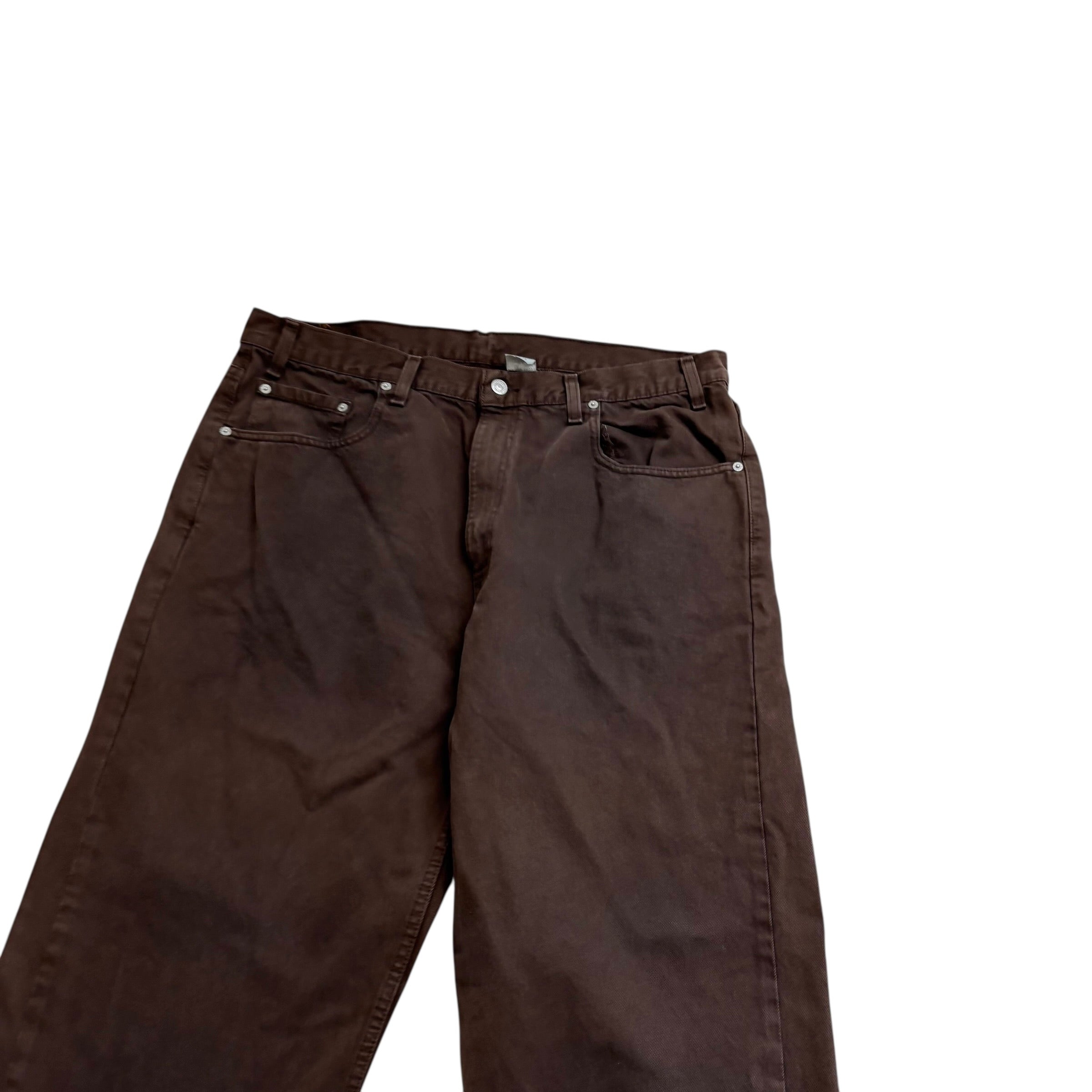 Levis 569 Jeans W40 L34 Mens Brown Baggy Relaxed Straight Fit USA Made Vintage