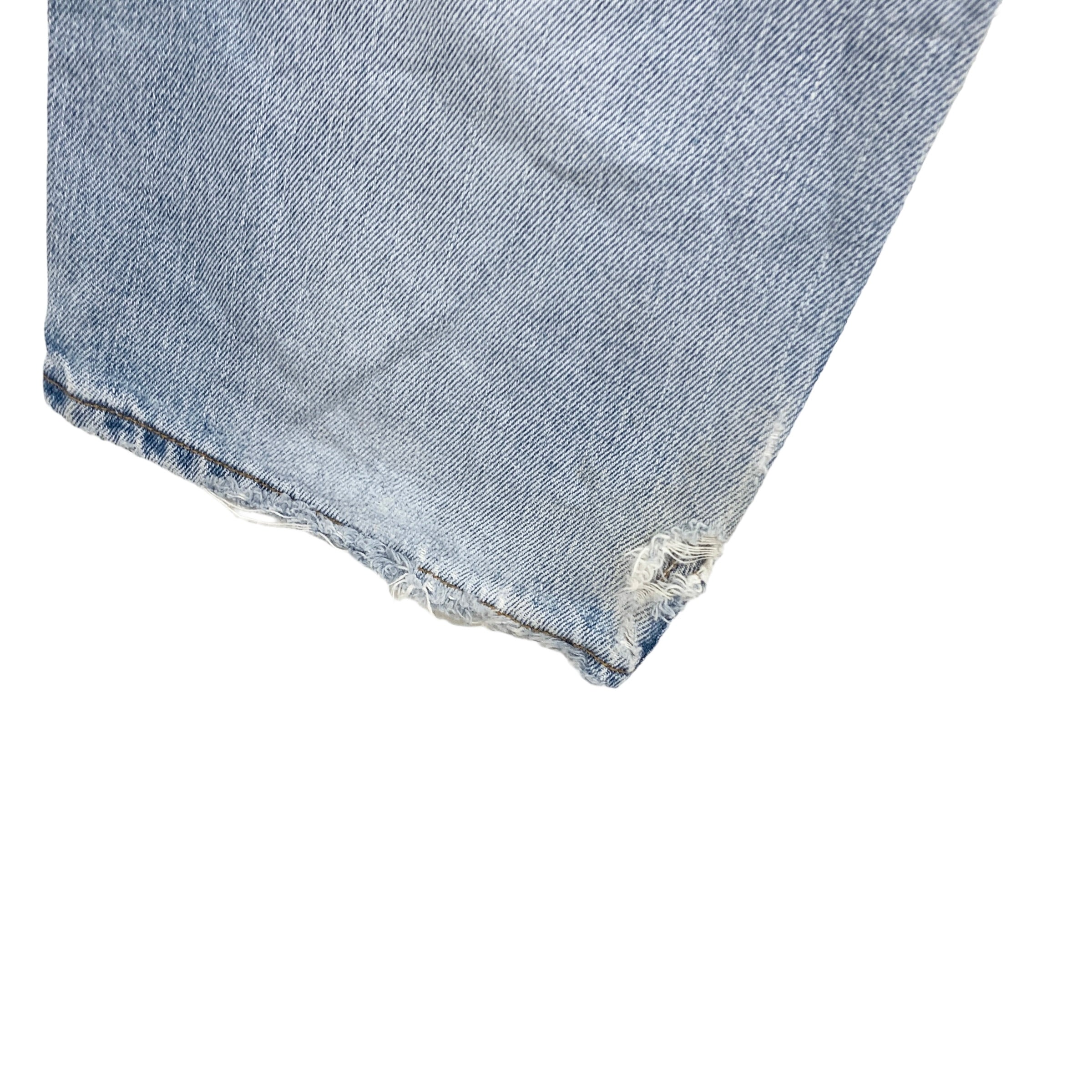 Levis 550 Jeans W36 L30 Mens Light Blue Baggy Relaxed Straight Distressed Denim