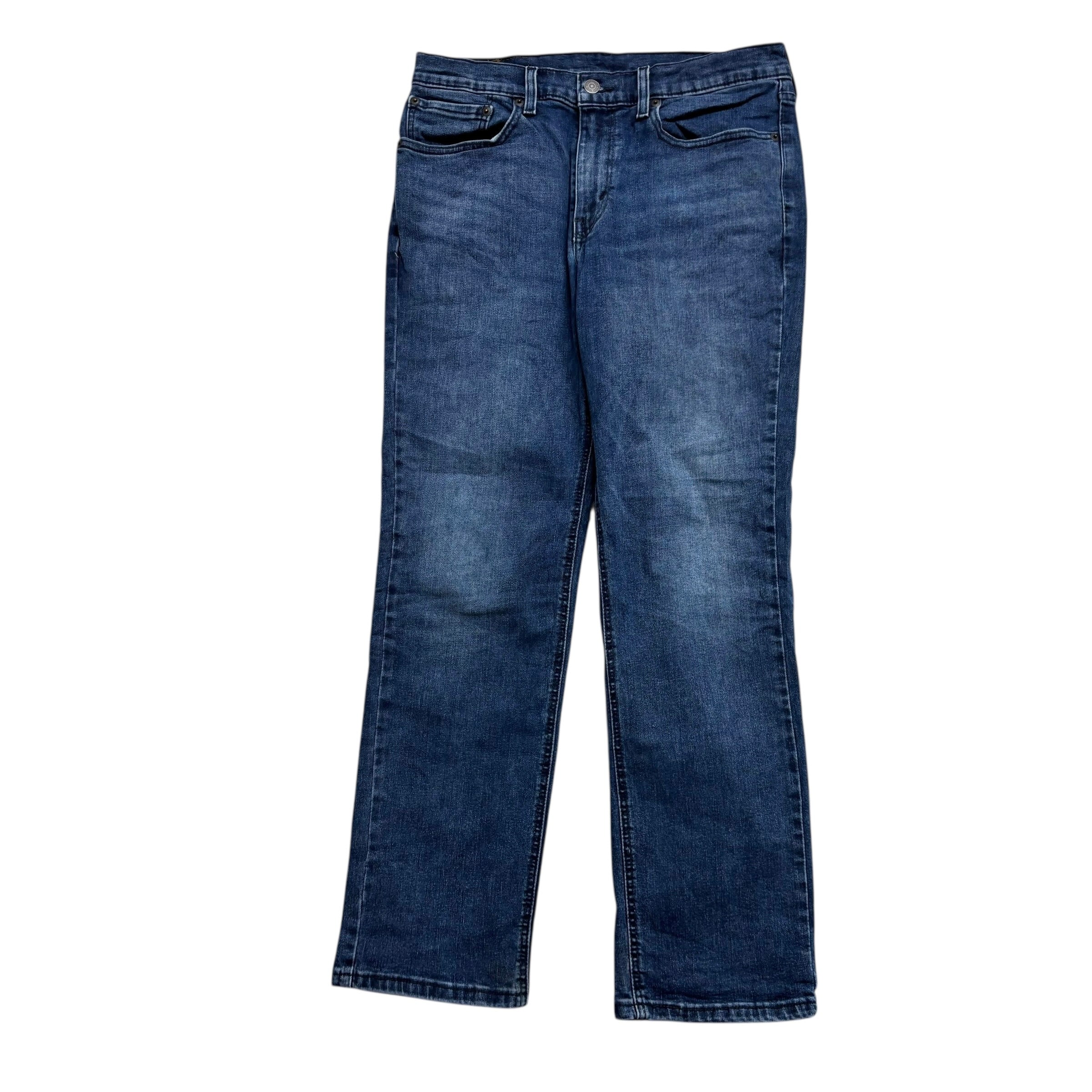 Levis 541 Jeans W31 L29 Mens Navy Blue Athletic Tapered Fit Stretch Denim (E)