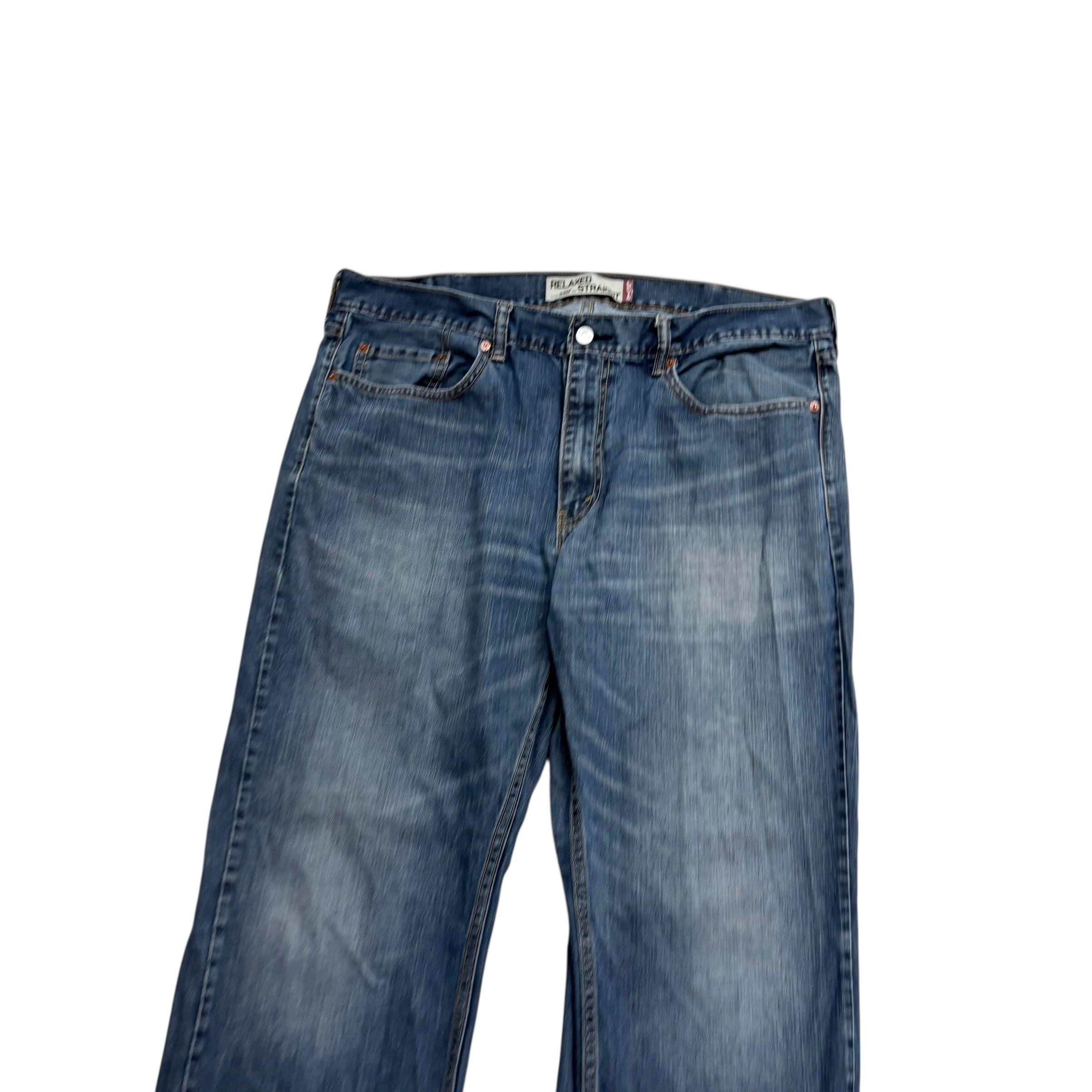 Levis 559 Jeans W38 L31 Mens Dark Blue Baggy Relaxed Straight Vintage Denim (E)