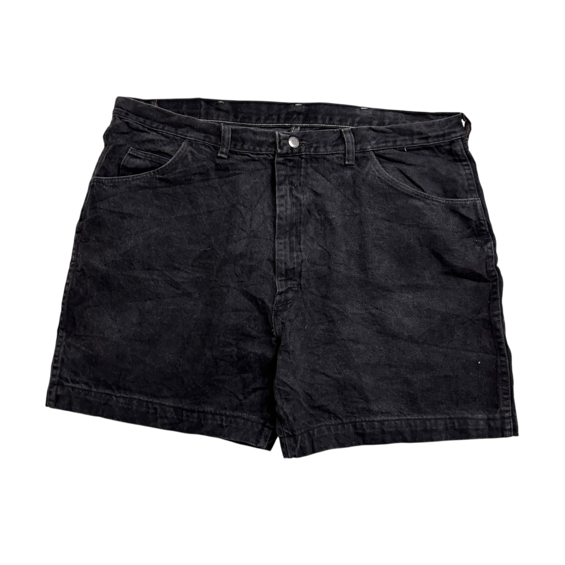 Wrangler Denim Shorts W40 Mens Black 6in Regular Fit