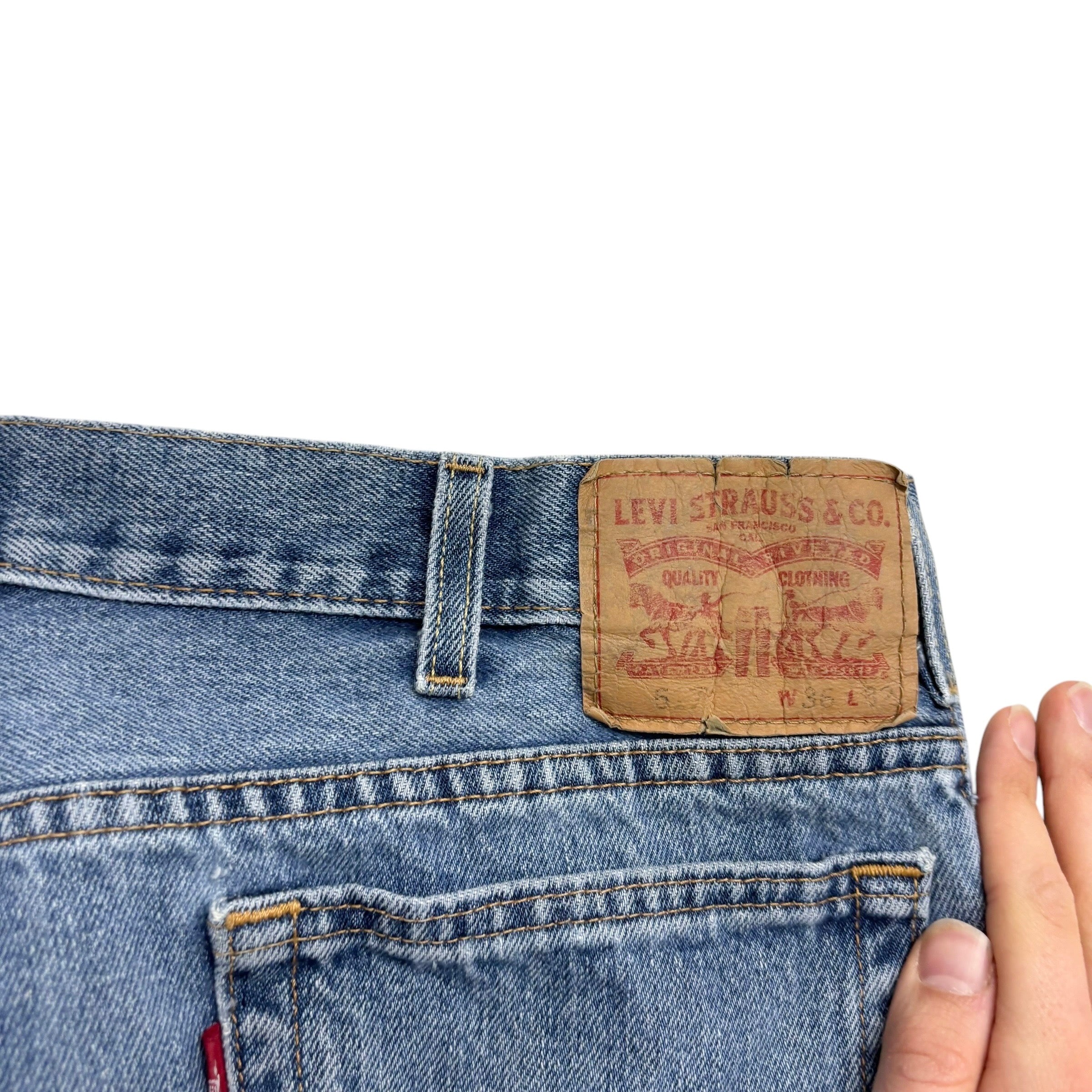 Levis 517 Jeans W36 L32 Mens Light Blue Regular Bootcut Fit Denim