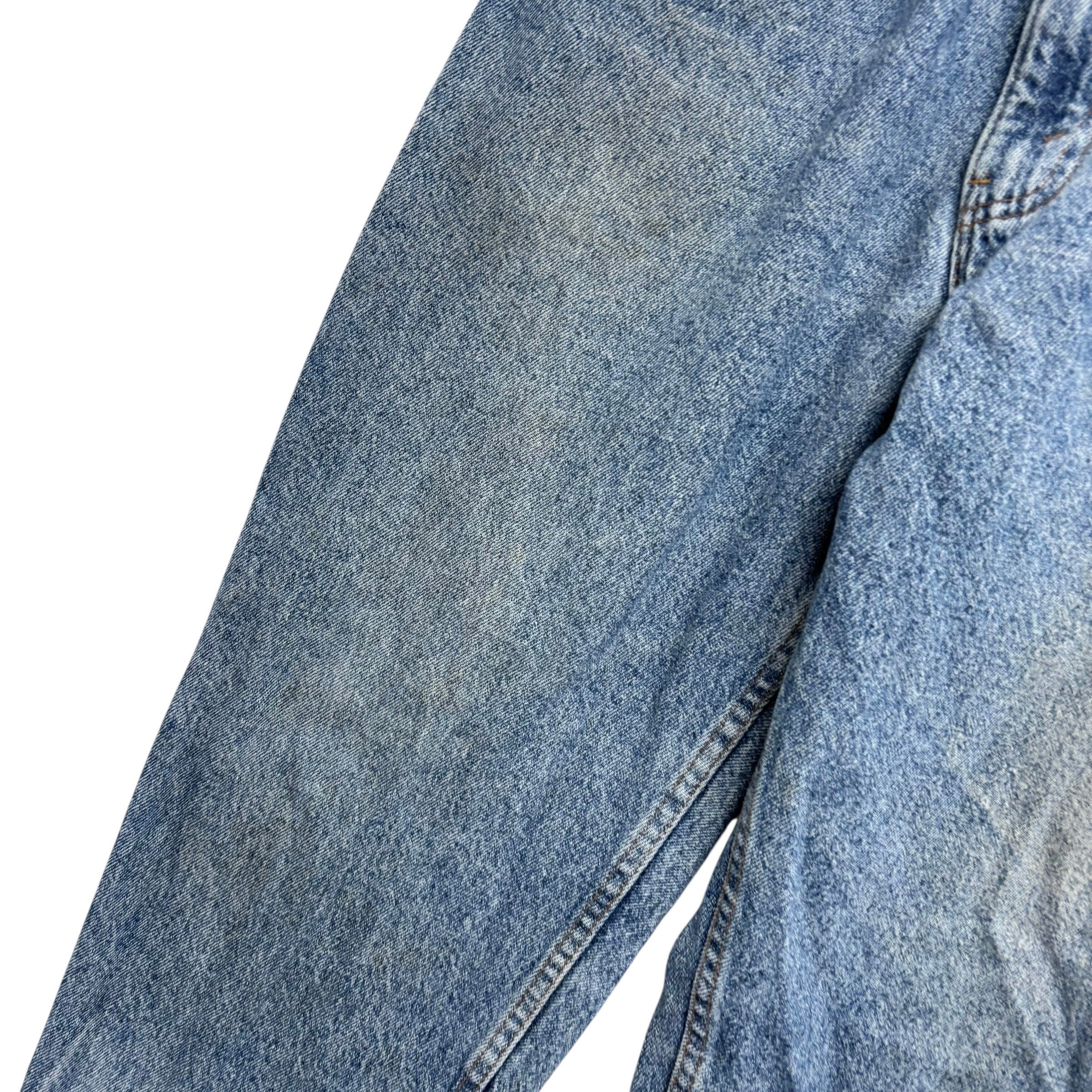 Levis 550 Jeans W34 L30 Mens Mid Blue Relaxed Tapered USA Made Vintage 80s (F)