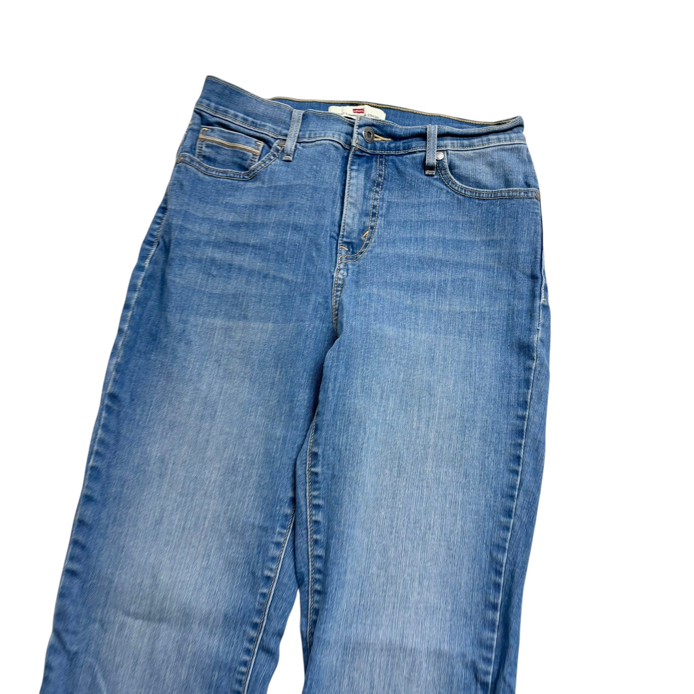 Levis 512 Jeans W28 L32 Womens Mid Blue Slimming Straight Stretch Vintage (E)