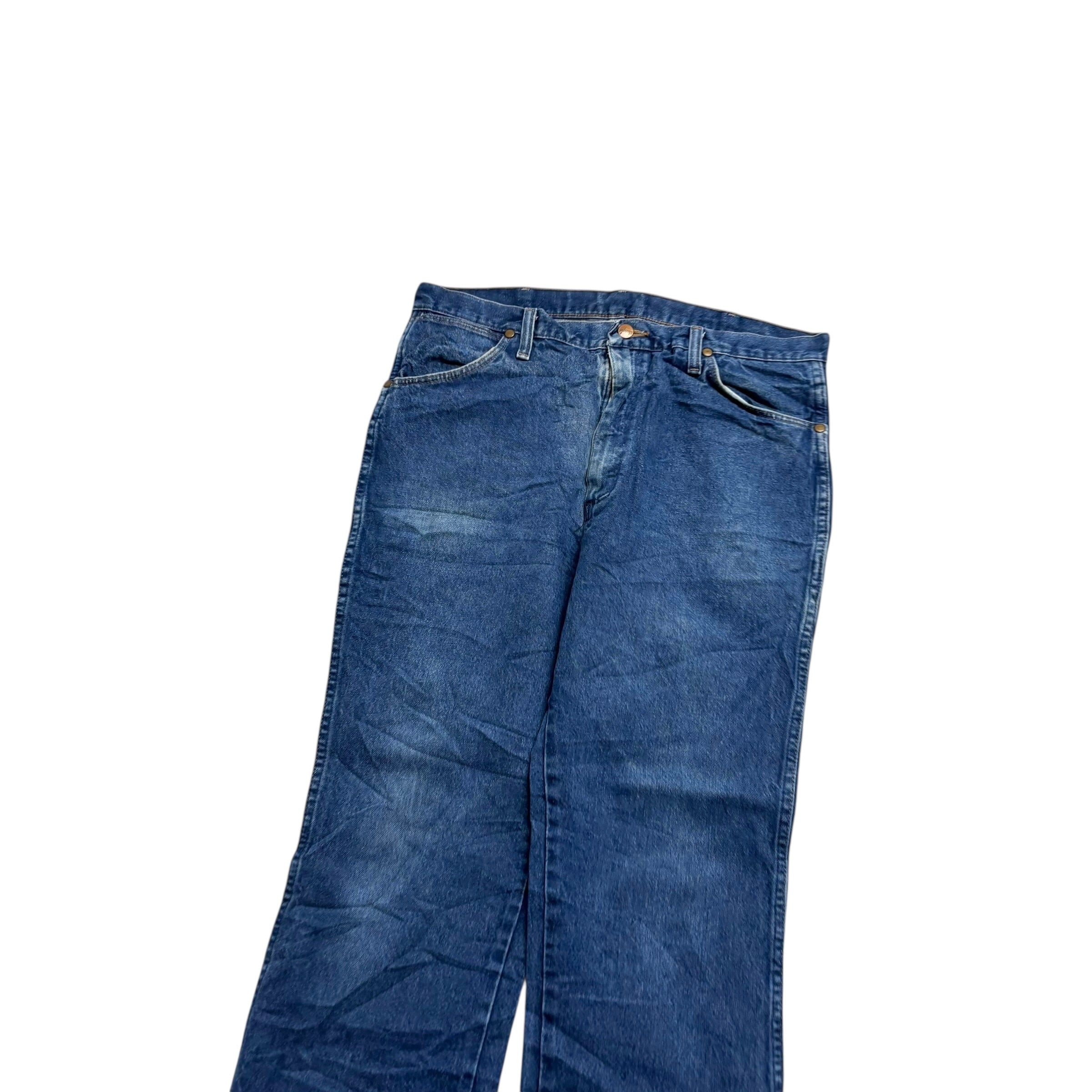 Wrangler Jeans Cowboy Cut W35 L32 Mens Mid Blue 936 Slim Fit Denim