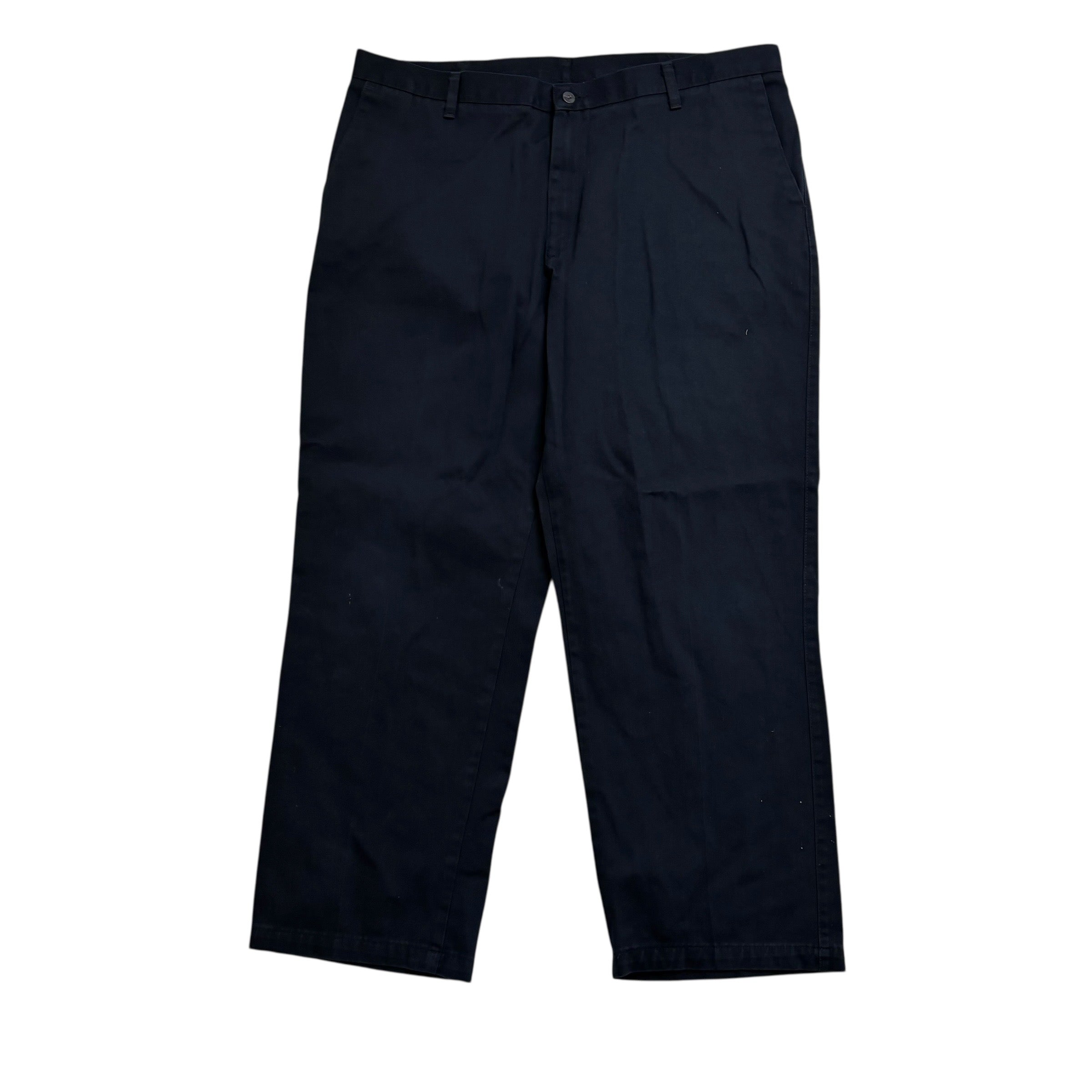 Lee Trousers W40 L30 Mens Navy Regular Straight Fit Vintage Pants (E)
