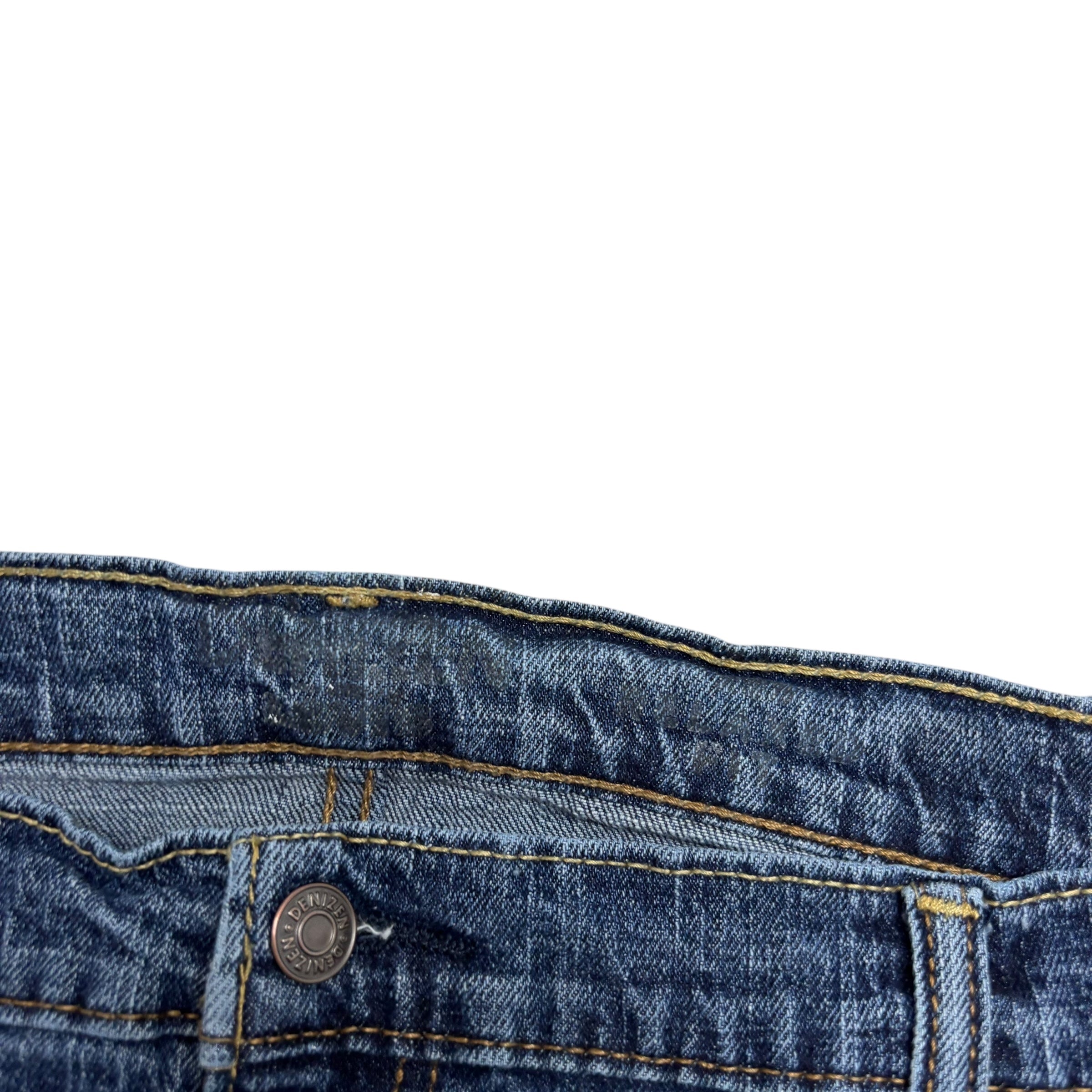 Levis Denizen Jeans W42 L30 Mens Mid Blue Relaxed Straight Fit Stretch Denim