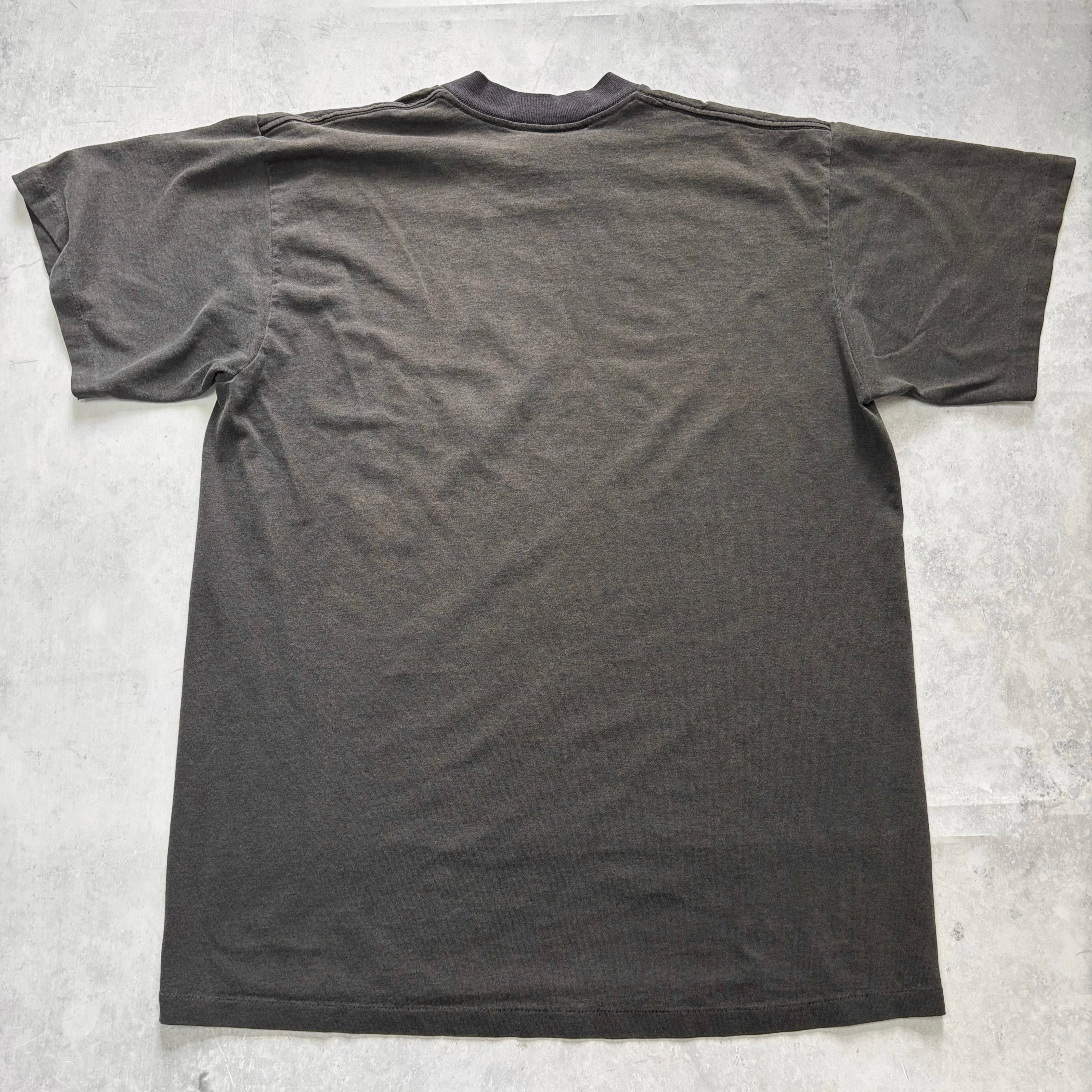 Vintage T Shirt Mens Large Black Single Stitch Graphic Print 90s USA