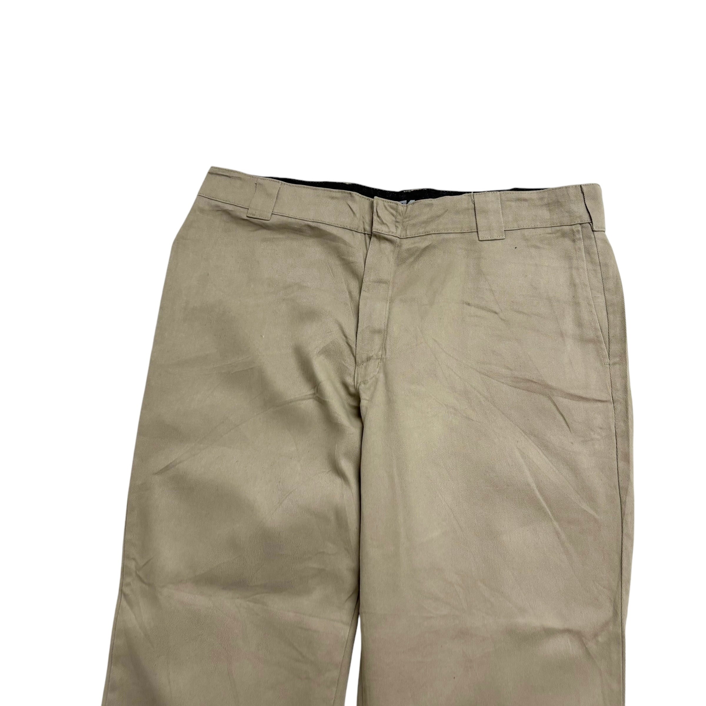 Dickies 874 Trousers W40 L30 Mens Beige Pants Original Straight Fit Workwear